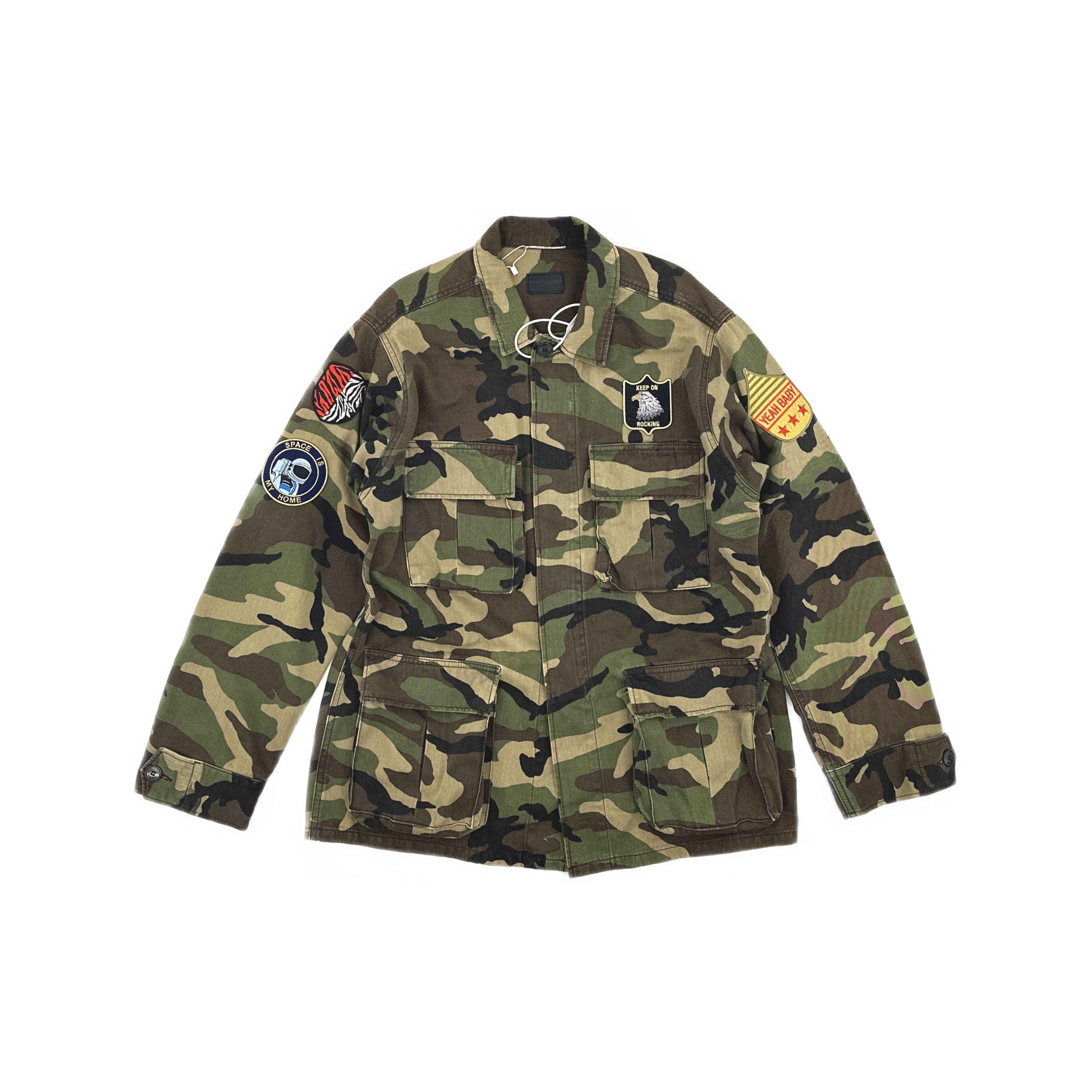 Saint Laurent Paris Saint Laurent Camouflage Patch Field Jacket Size S Size US S / EU 44-46 / 1 - 1 Thumbnail