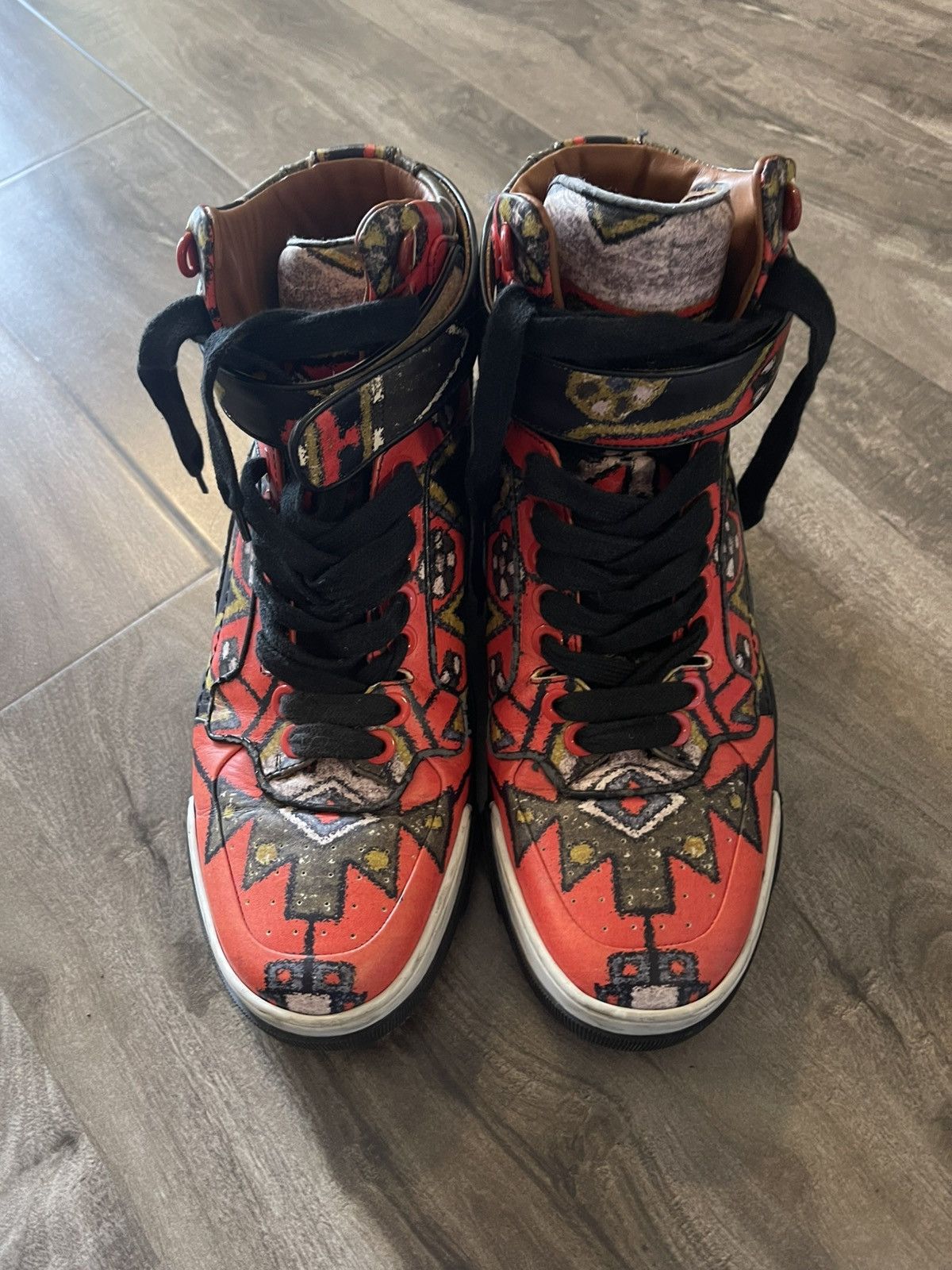 Givenchy Givenchy Tyson Aztec Plaid Hi Tops Riccardo Tisci Era Size US 10.5 / EU 43-44 - 4 Thumbnail