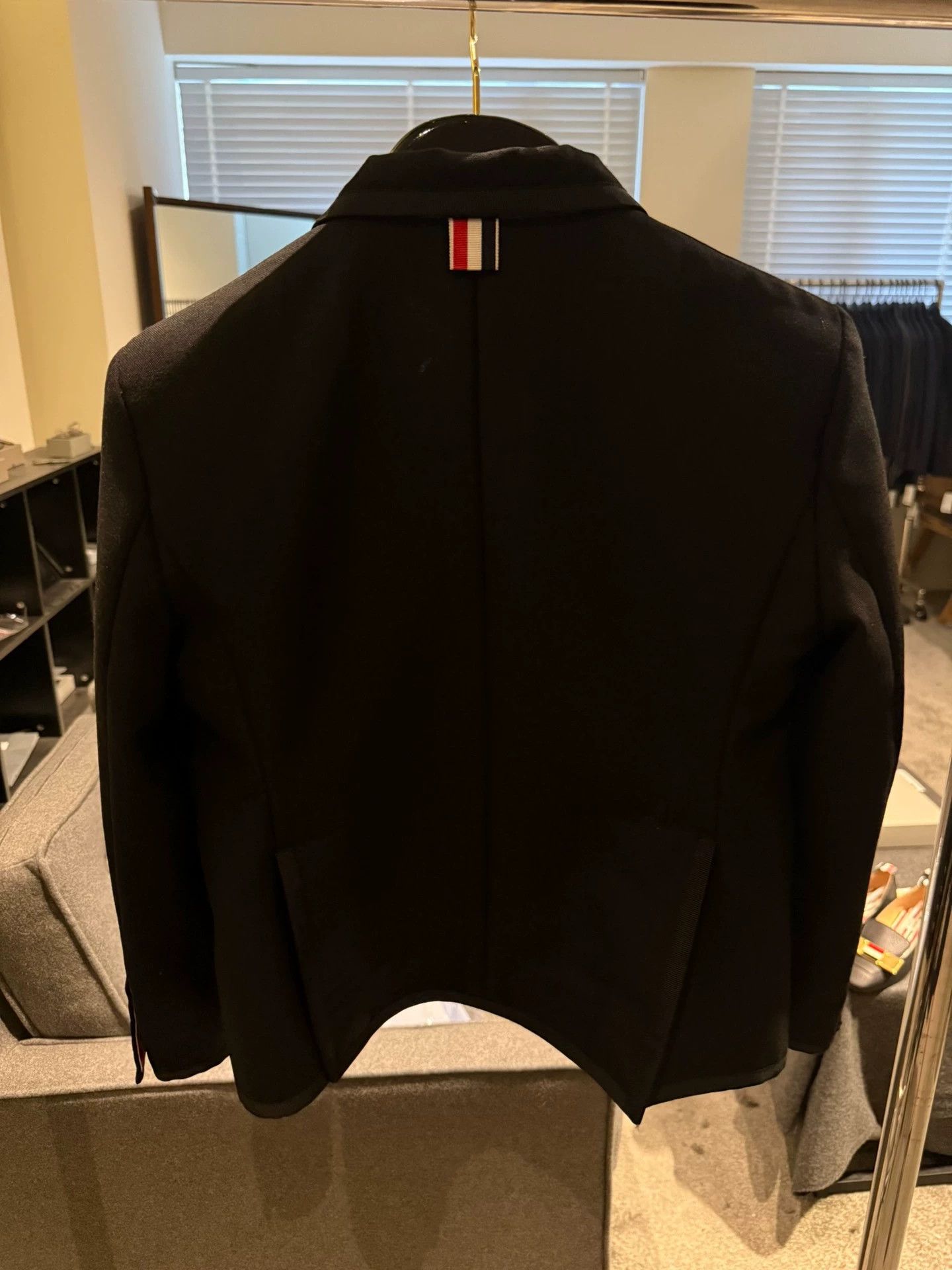 Thom Browne Thom Browne Classic Black Piping Wool Blazer Silk Lining Size S / US 4 / IT 40 - 3 Thumbnail