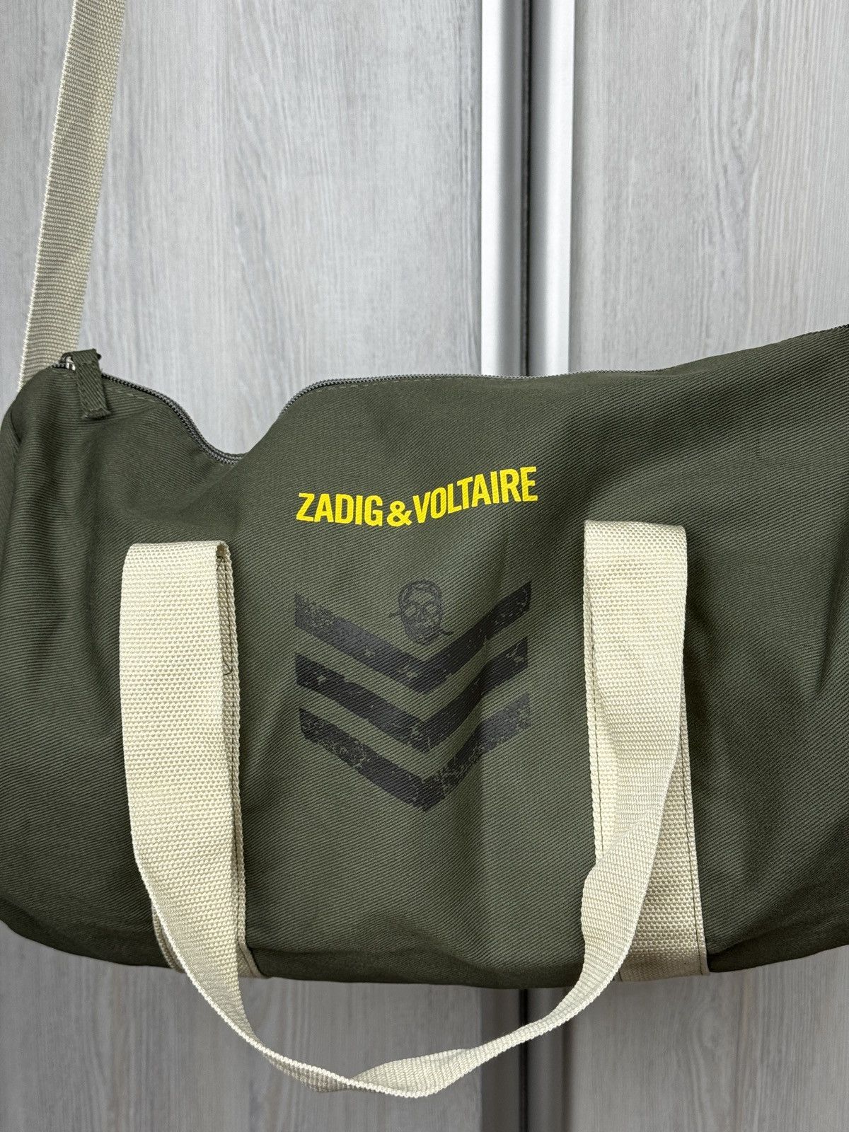 Zadig & Voltaire Zadig & Voltaire khaki green cotton travel bag Size ONE SIZE - 4 Thumbnail