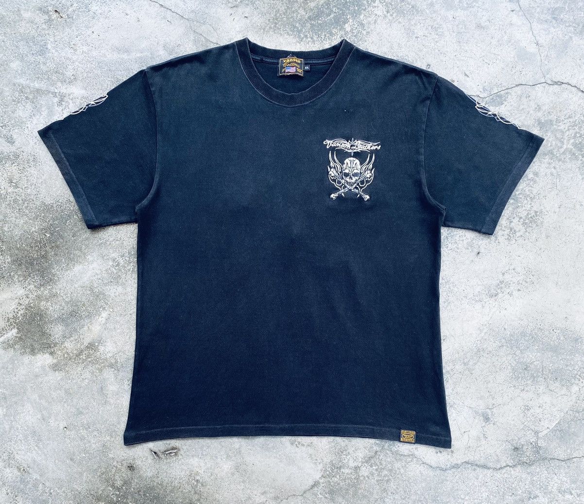 Vanson Leathers Vintage Rare Vanson Leathers Skull Rare Tees Size US XXL / EU 58 / 5 - 1 Thumbnail