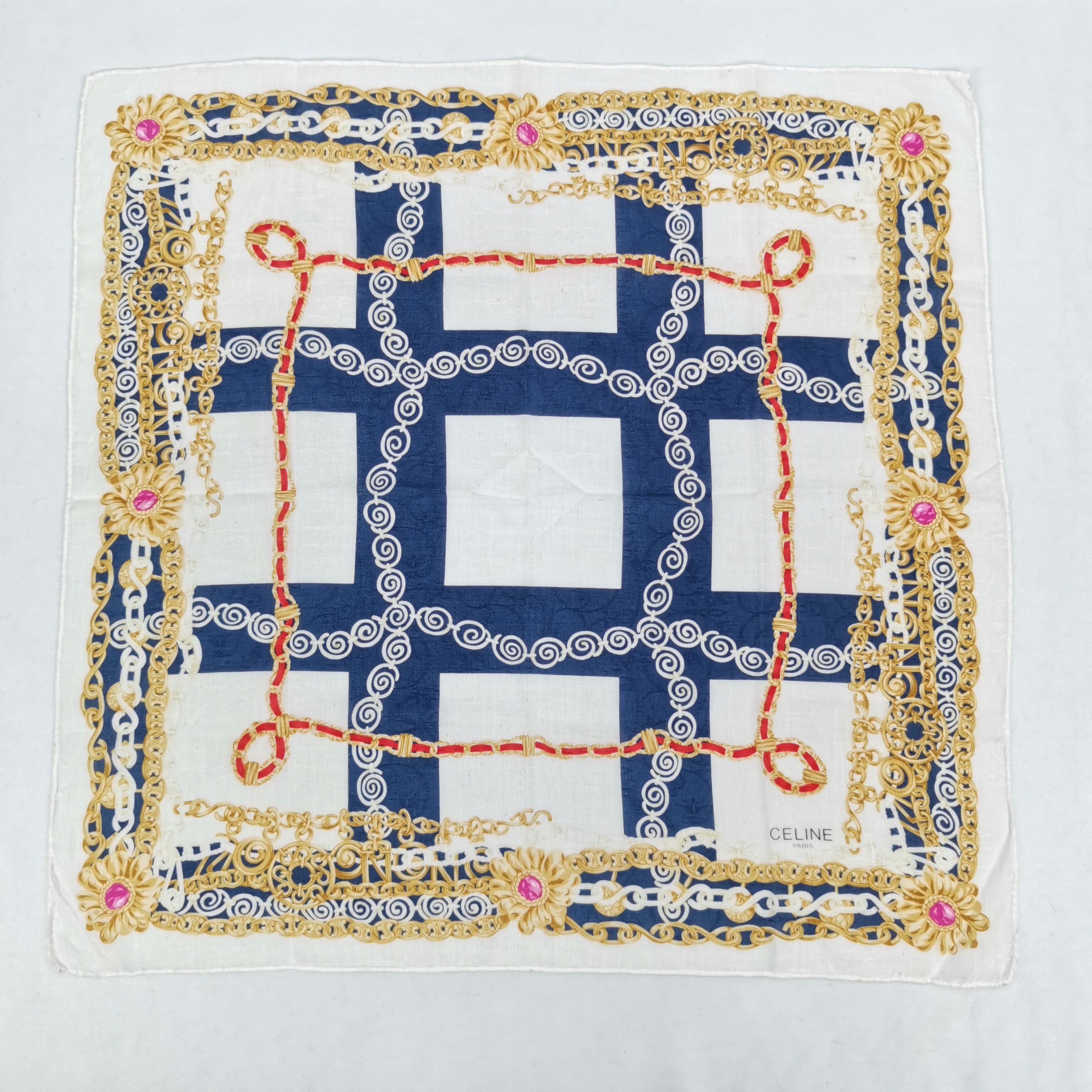 Celine Vintage Celine Paris Handkerchief Neckerchief Bandana Size ONE SIZE - 2 Thumbnail