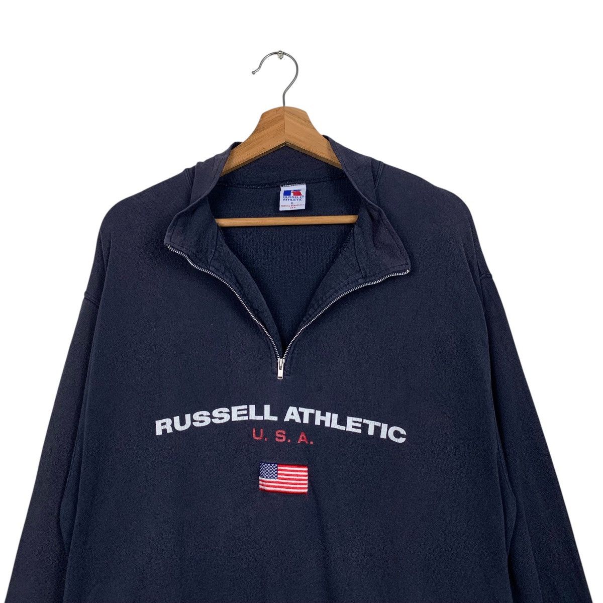 Russell Athletic RUSSELL ATHLETIC Embroidery Big Logo Sweatshirt #1739-C77 Size US L / EU 52-54 / 3 - 10 Thumbnail