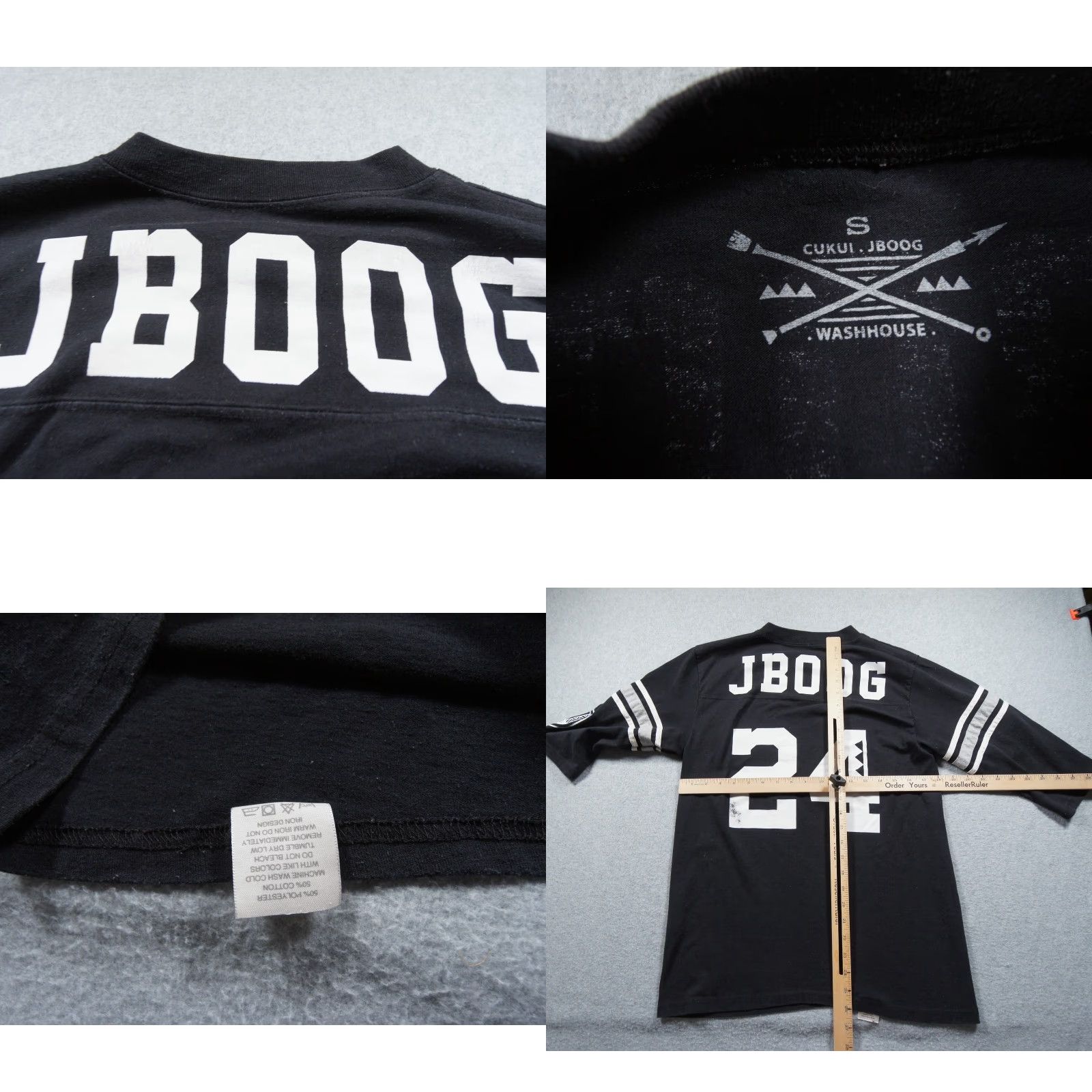 Black Halo Cukui Shirt Mens Small Black Half Sleeve J Boog Reggae Samoa Islander Streetwear Size US S / EU 44-46 / 1 - 8 Thumbnail