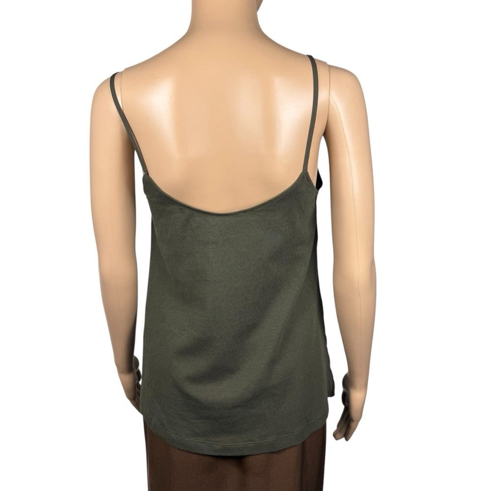 Zara NWT New ZARA Asymmetric Cotton Dark Green Top Size S Size S / US 4 / IT 40 - 6 Thumbnail