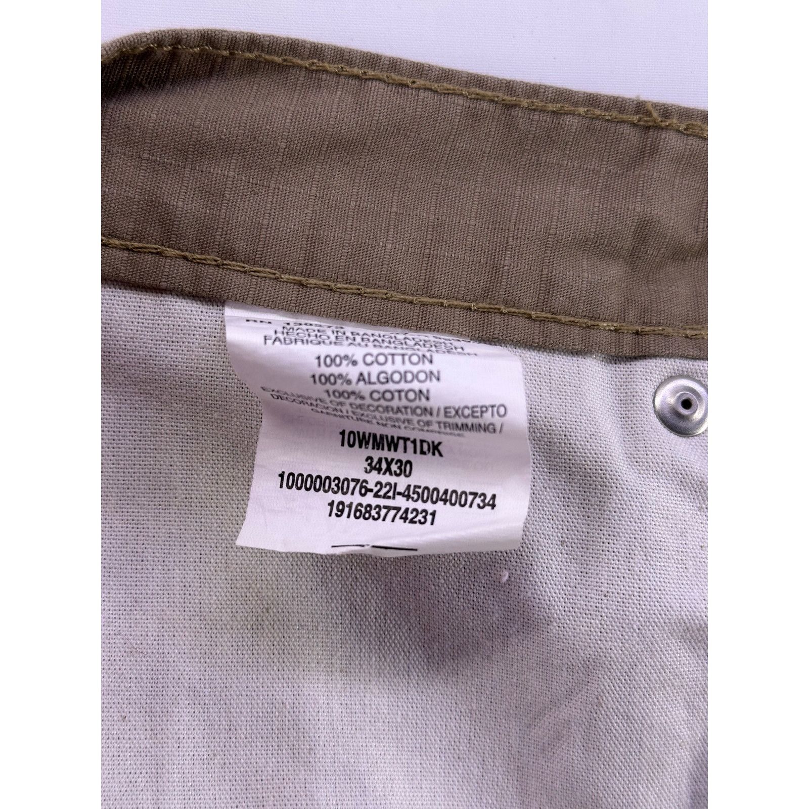 Wrangler Wrangler Workwear Men Beige Riggs Straight Pants Size 34x30 Size US 34 / EU 50 - 8 Thumbnail