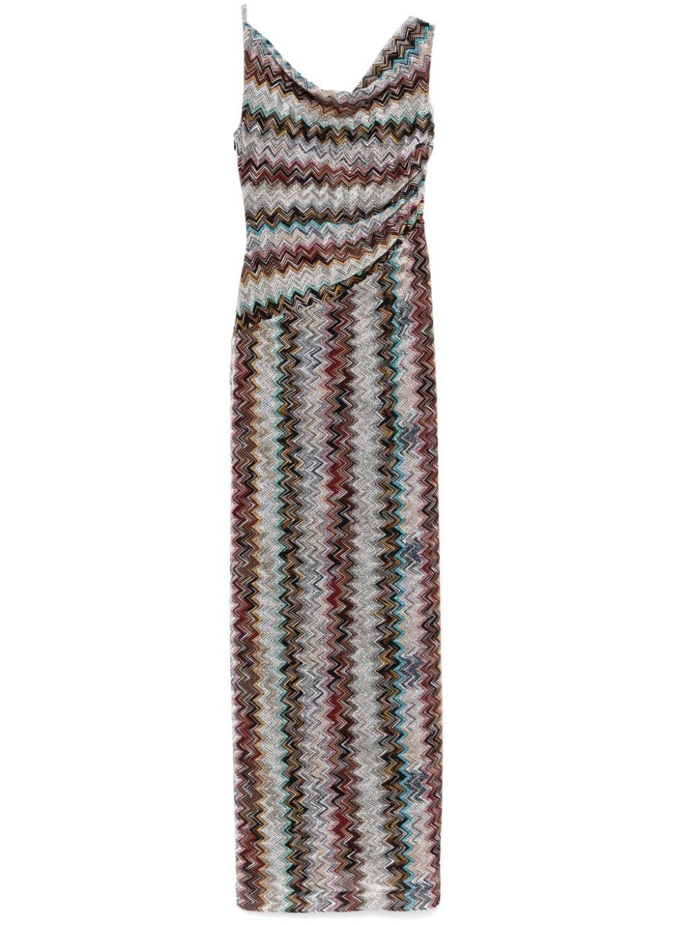 Missoni ZIG ZAG MOTIF LONG DRESS Size S / US 4 / IT 40 - 1 Thumbnail