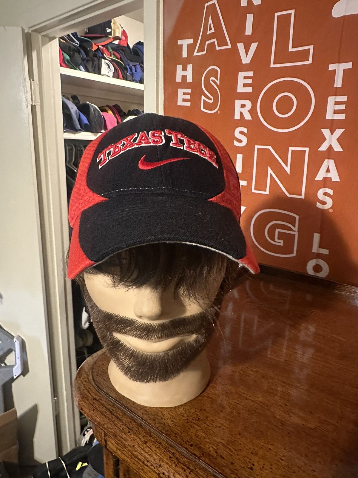 NCAA × Nike × Vintage Vintage NCAA Nike Texas Tech Red Raiders hat 00s Size ONE SIZE - 1 Thumbnail