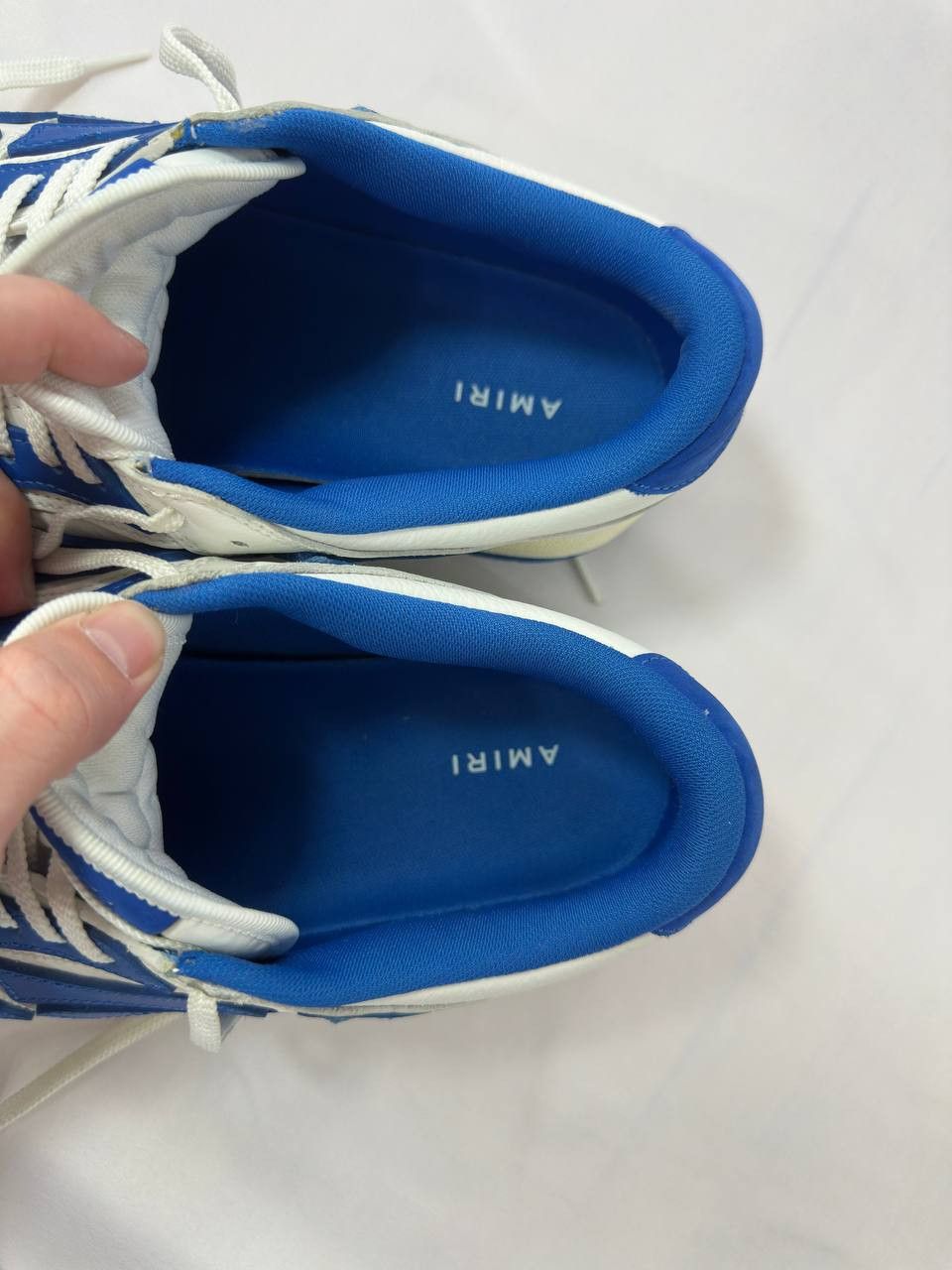 Amiri Amiri Skel Top Low 'White Blue' Sneakers Size US 12 / EU 45 - 14 Thumbnail