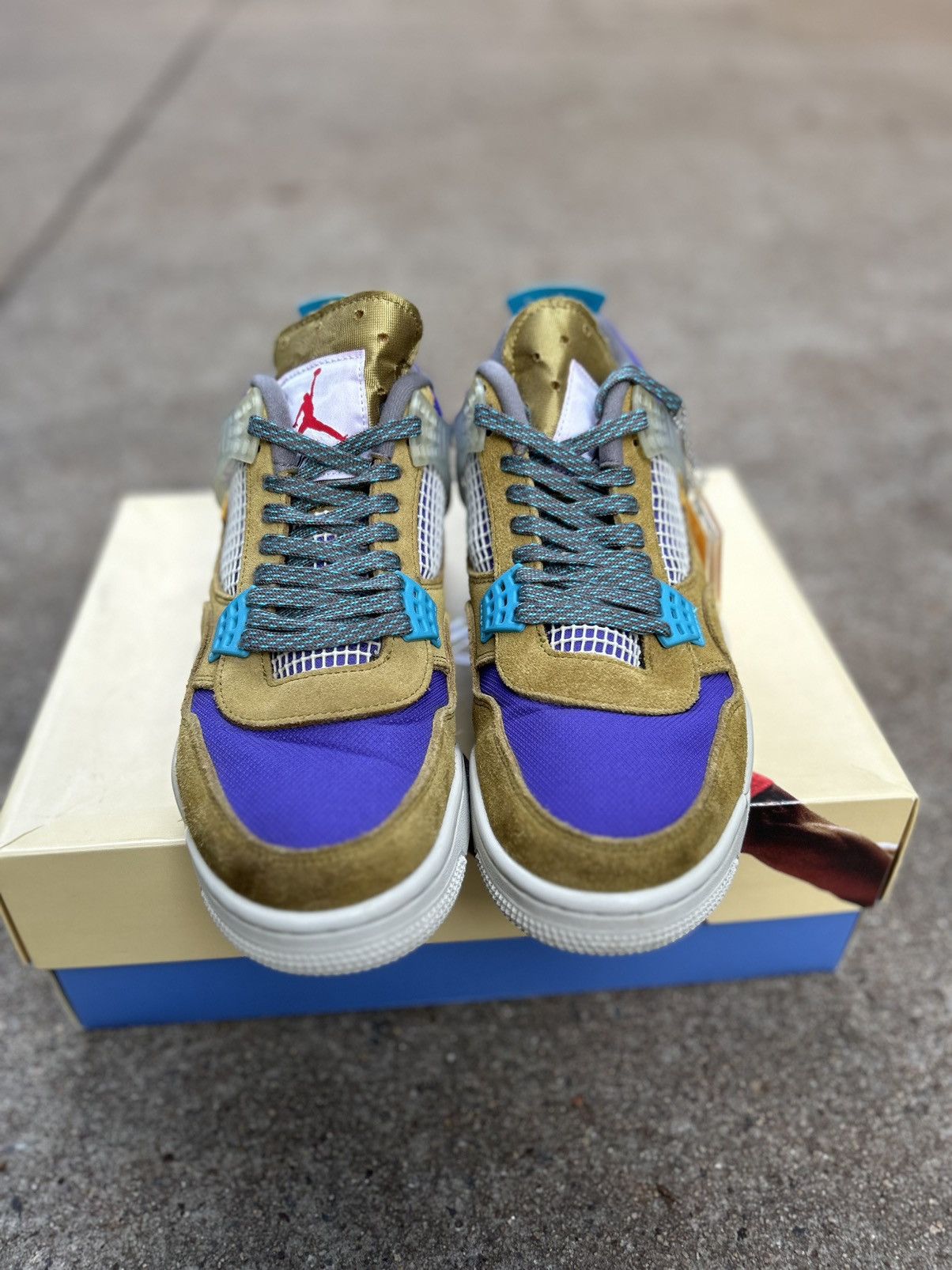 Jordan Brand × Nike × Union LA Air Jordan 4 retro x Union LA “Desert Moss” Size US 10.5 / EU 43-44 - 4 Thumbnail