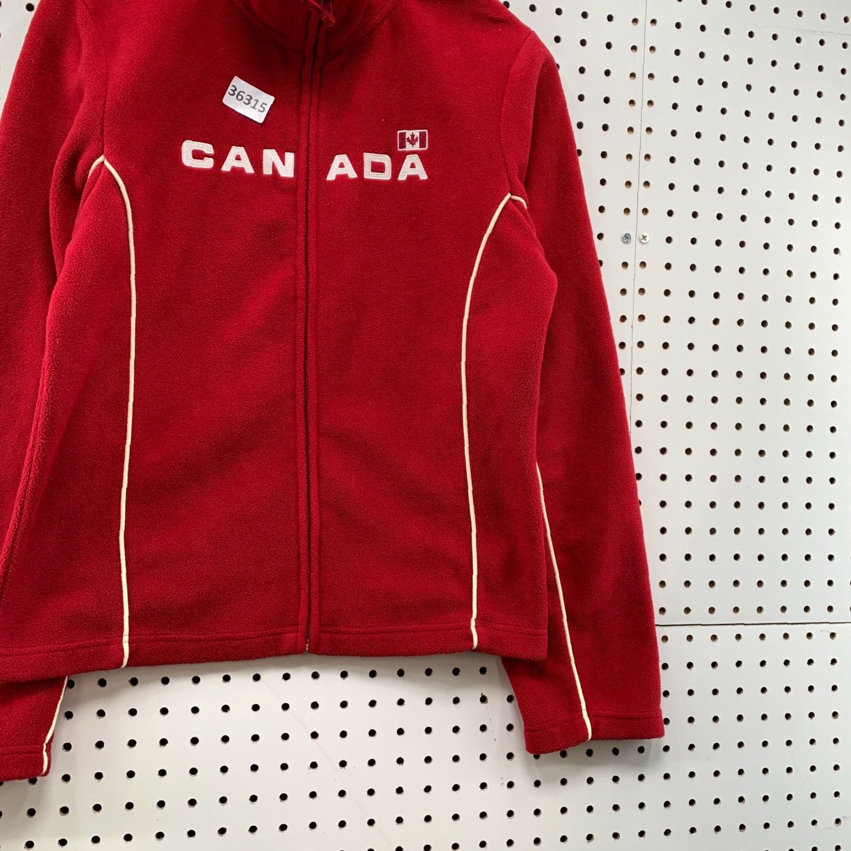 Vintage VINTAGE Canada Kalson Fleece Zip Sweatshirt Jacket Womens Medium Red Embroidered 19x24 Size M / US 6-8 / IT 42-44 - 7 Thumbnail