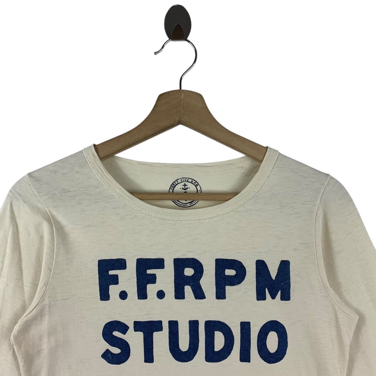 45rpm × Japanese Brand × Vintage Vintage 45 RPM F.F Rpm spellout printed long sleeve tee Size US XS / EU 42 / 0 - 2 Thumbnail