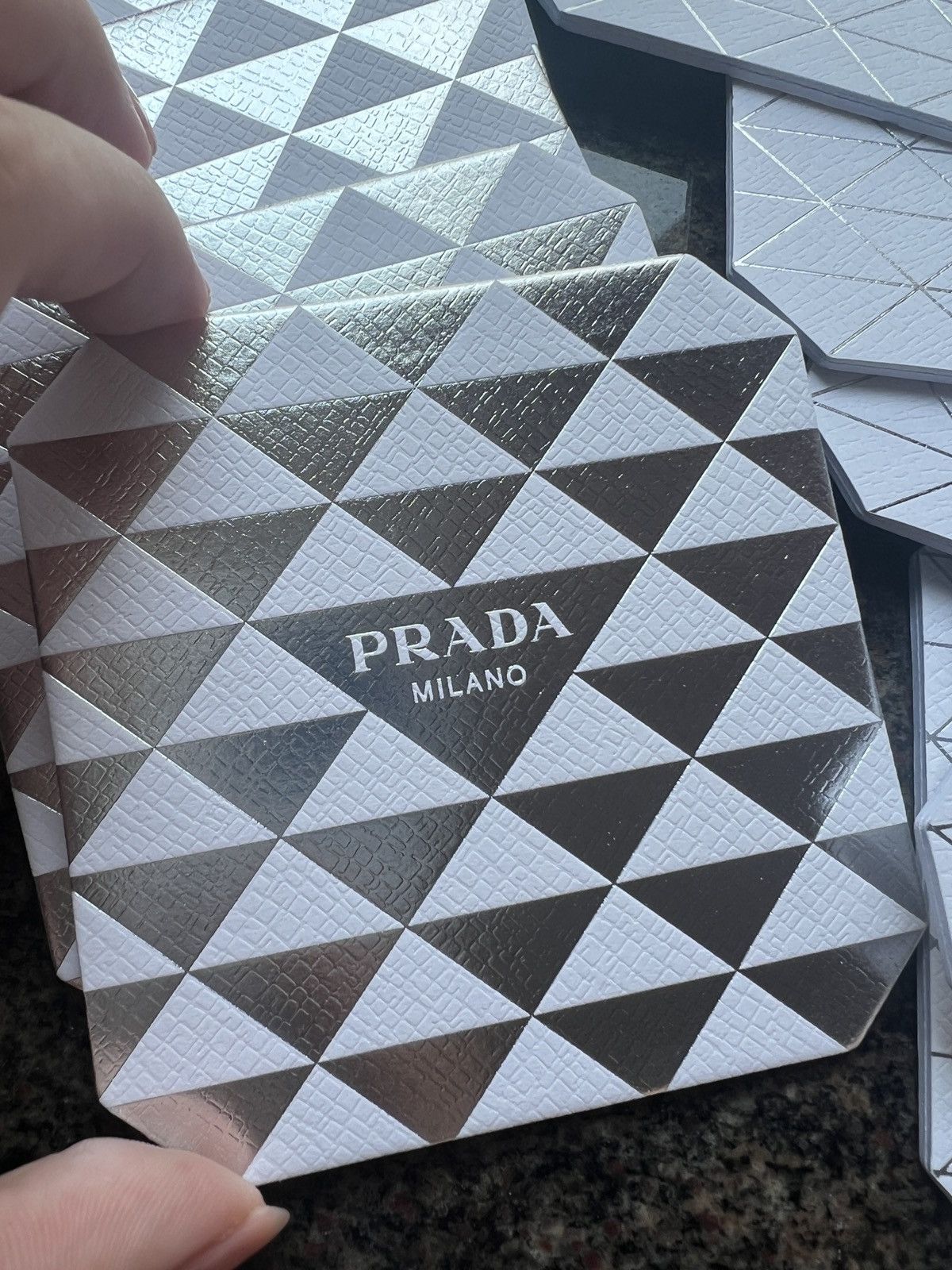 Prada Prada wooden candy jewelry storage box with coasters Size ONE SIZE - 10 Thumbnail