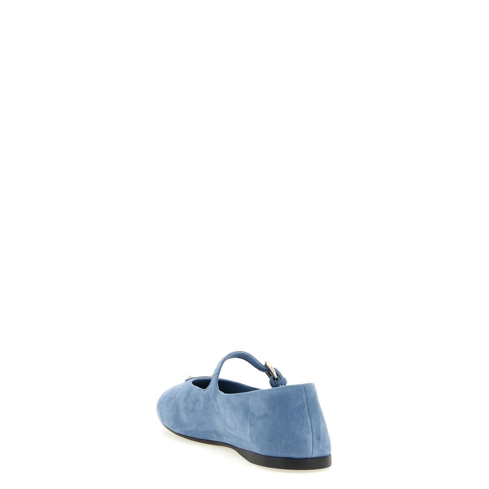 Prada PRADA $1070 Astral Blue Suede Ballerinas New & Authentic (Wo Size US 9 / IT 39 - 3 Thumbnail