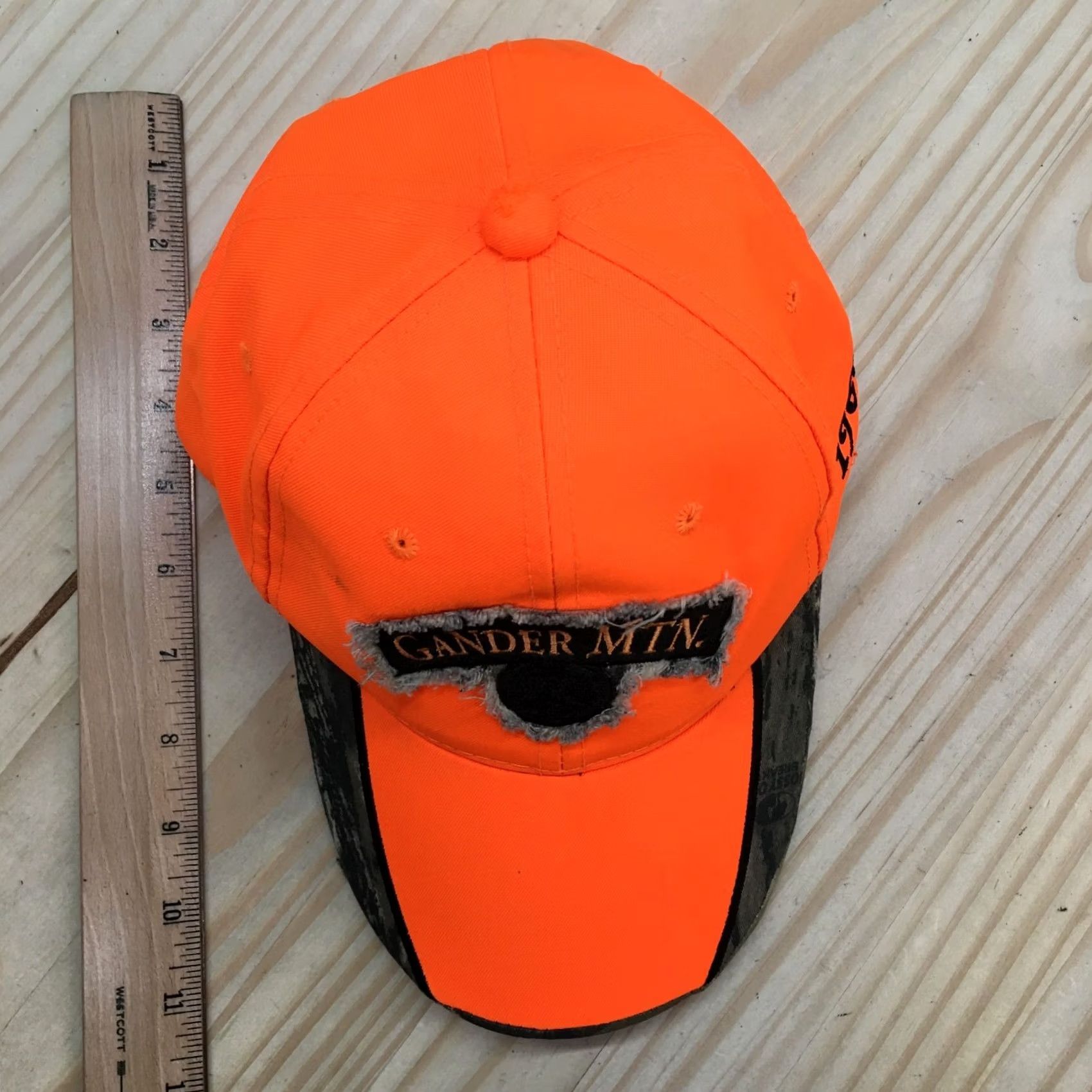 Vintage Gander Mtn Baseball Cap Hat One Size Orange Embroidered Adjustable 1960 Mens Size ONE SIZE - 3 Thumbnail