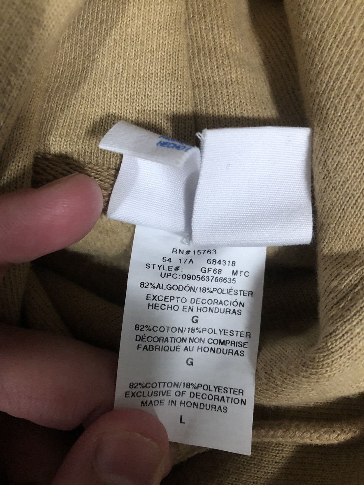 Champion Champion Beige Reverse Weave Hoodie Size US L / EU 52-54 / 3 - 4 Thumbnail