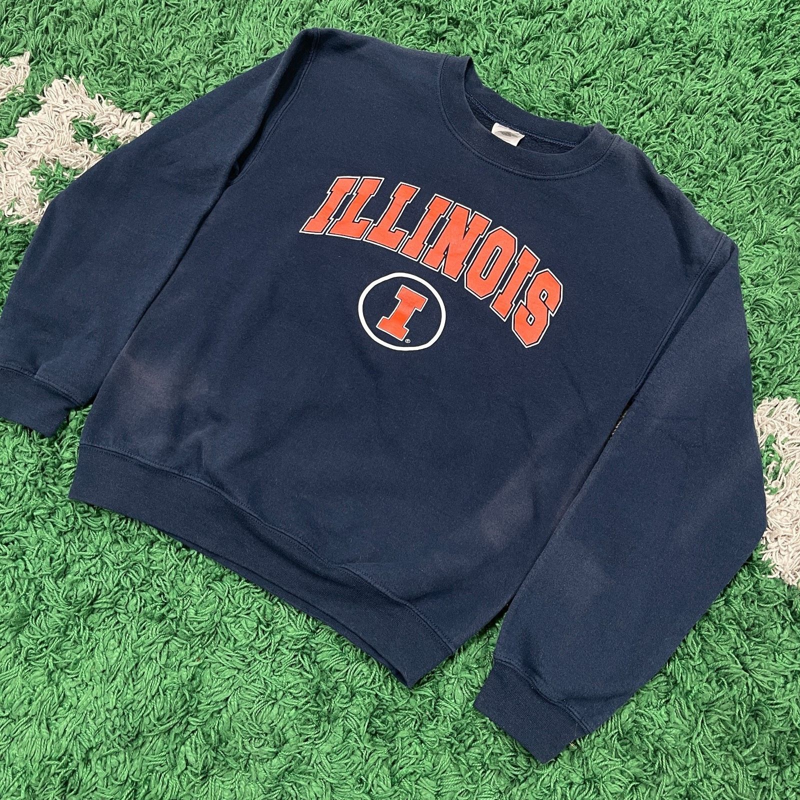 Gildan Vintage Illinois Fighting Illini Sweatshirt Sweater Crewneck Size US S / EU 44-46 / 1 - 2 Thumbnail