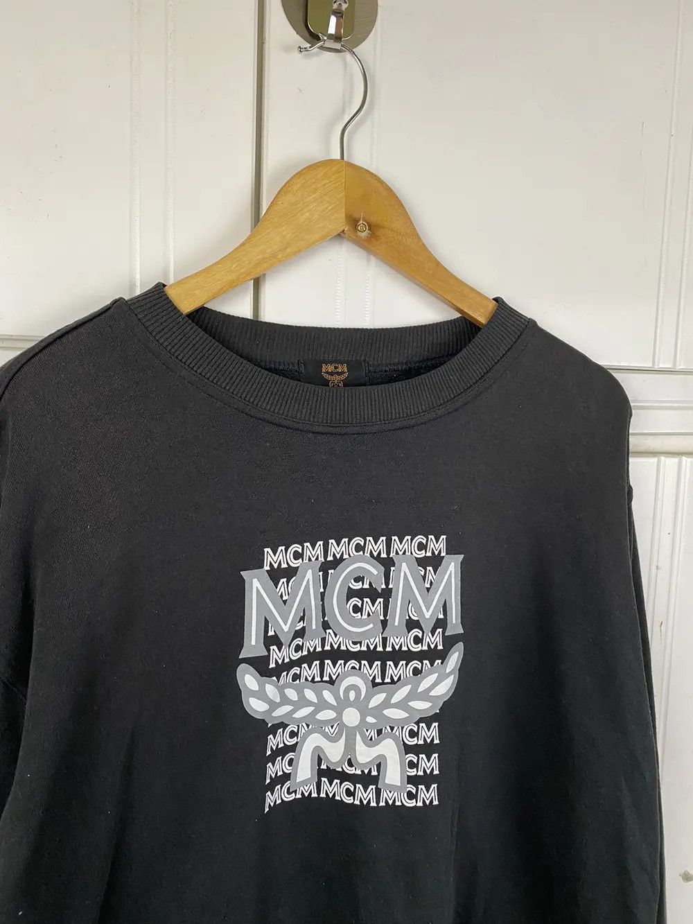 MCM × Vintage Vintage MCM Big Logo Black Size US L / EU 52-54 / 3 - 3 Thumbnail