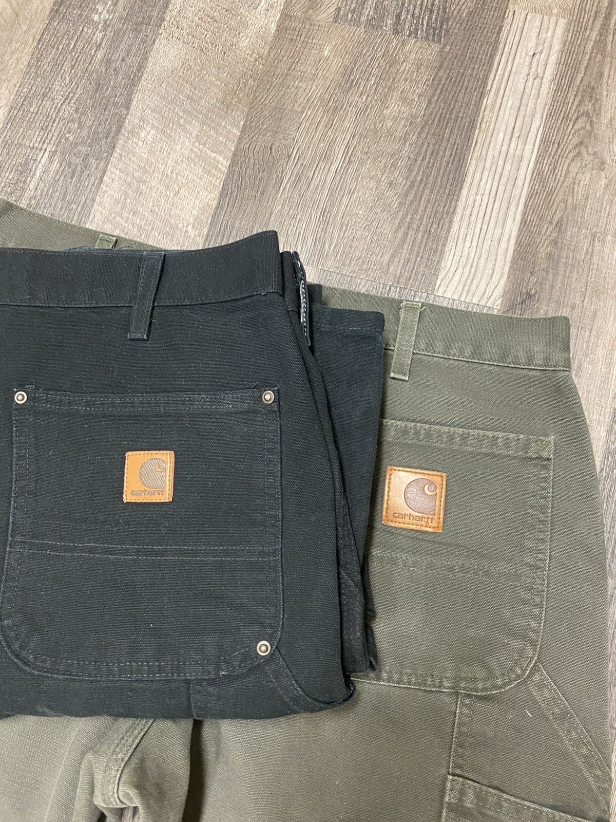 Carhartt Vintage Carhartt Olive Green Big Patch Carpenter Pants Baggy Size US 34 / EU 50 - 3 Thumbnail