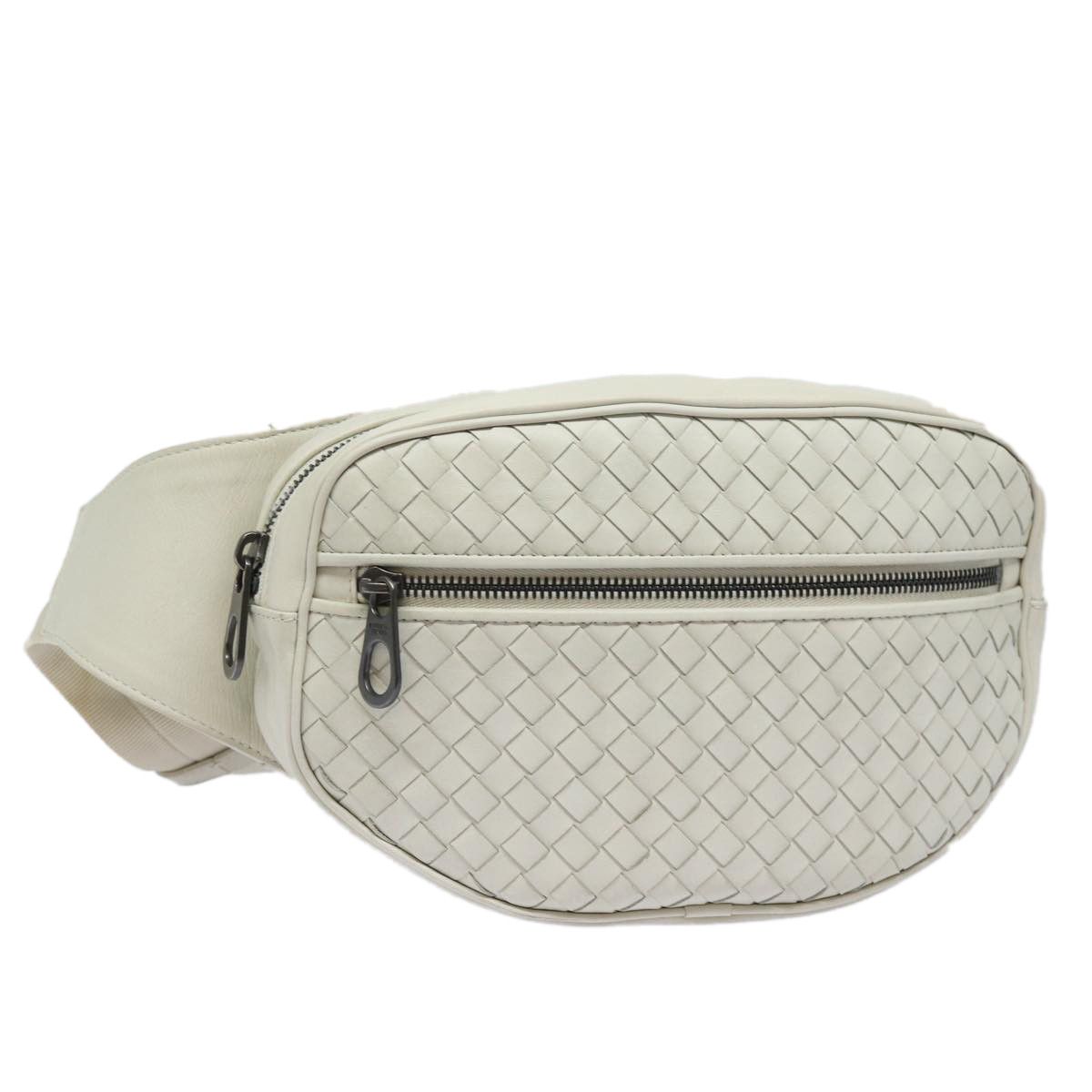 Bottega Veneta Intrecciato White Leather Shoulder Bag (Pre-Owned) Size ONE SIZE - 1 Thumbnail