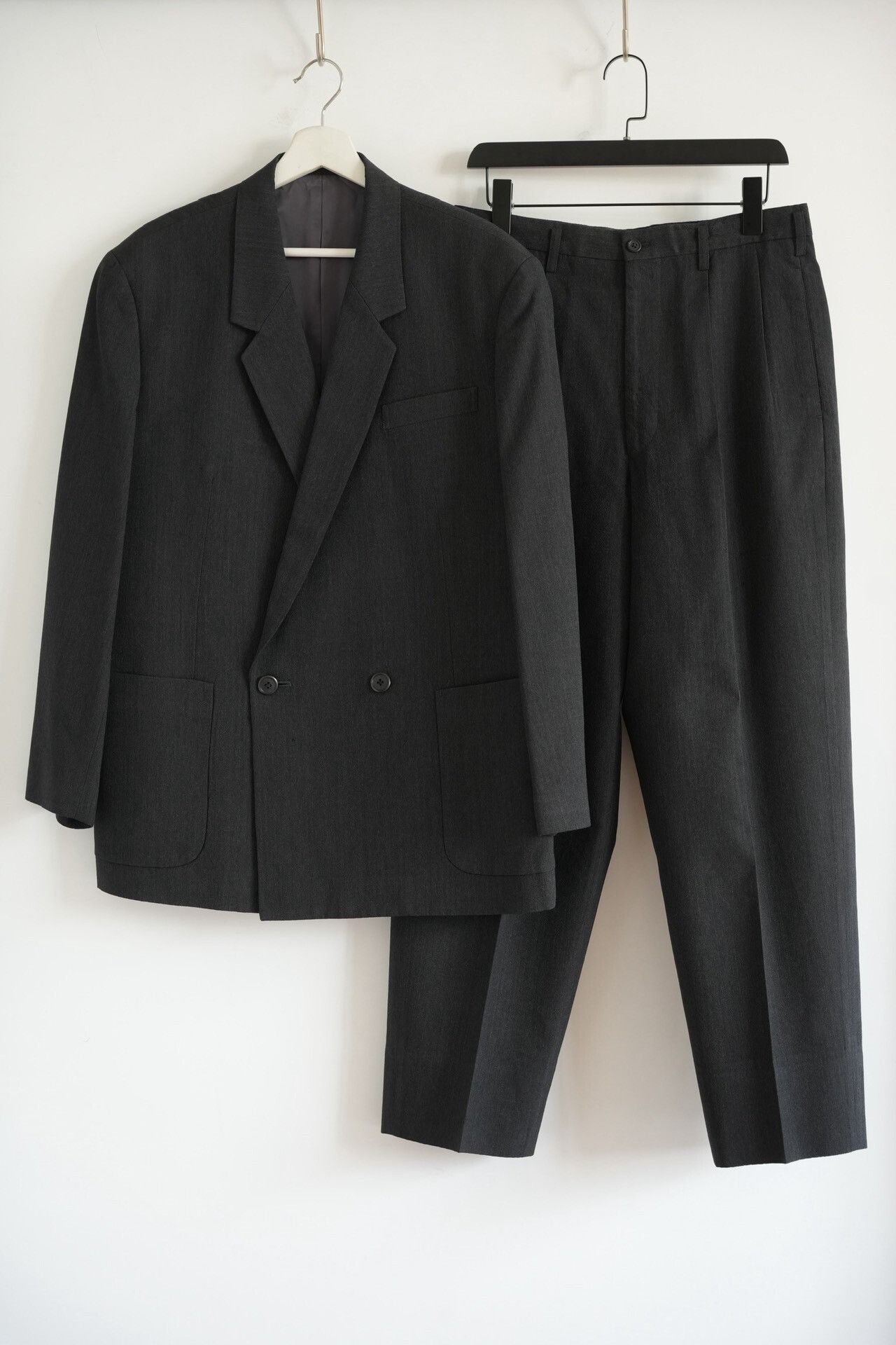 Y's for Men Yohji Yamamoto 90s Double Breasted Suit Size US S / EU 44-46 / 1 - 1 Thumbnail
