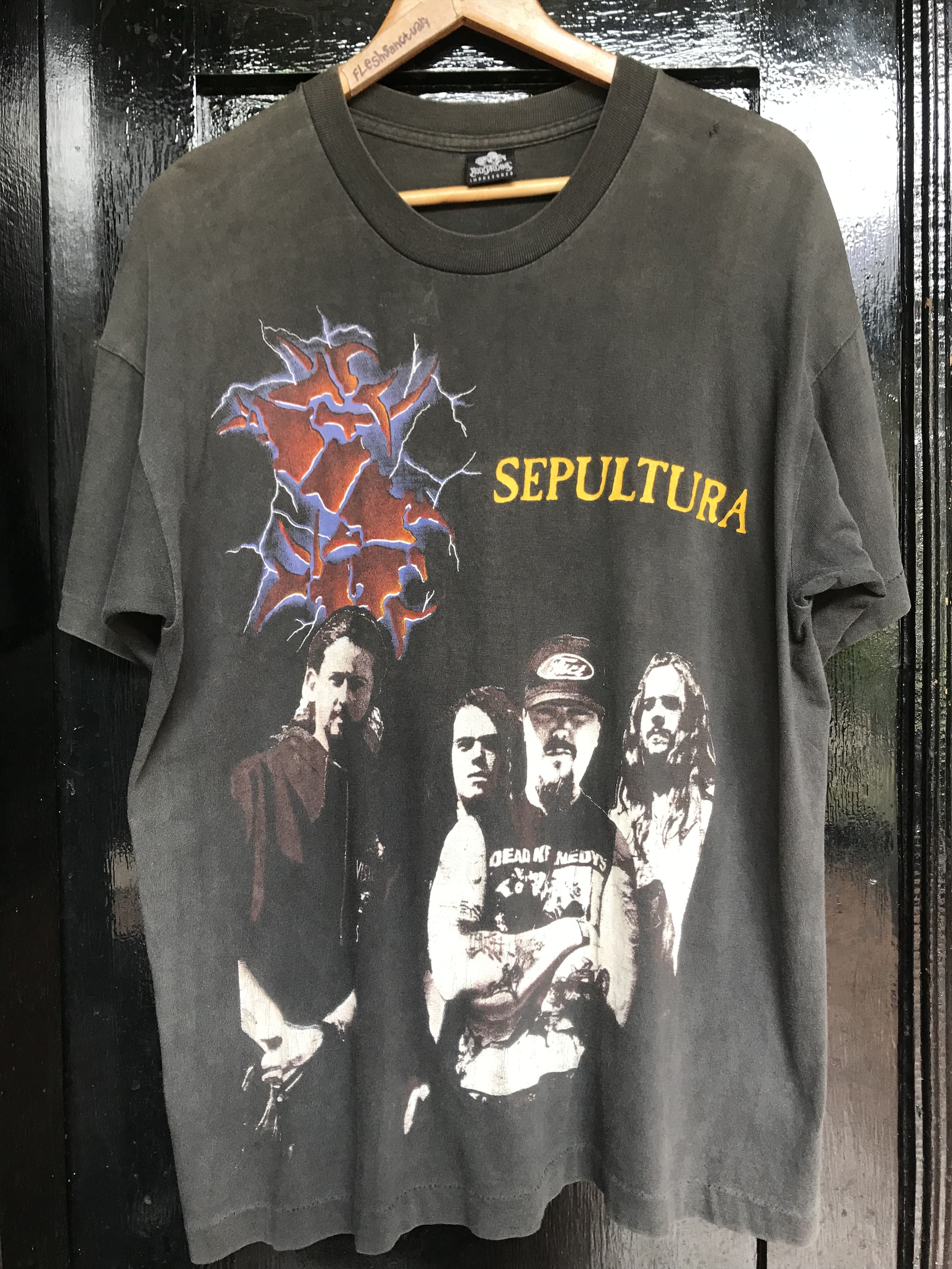 Band Tees Sepultura Nailbomb Pantera Deicide Entombed Soulfly Slayer Size US L / EU 52-54 / 3 - 1 Thumbnail