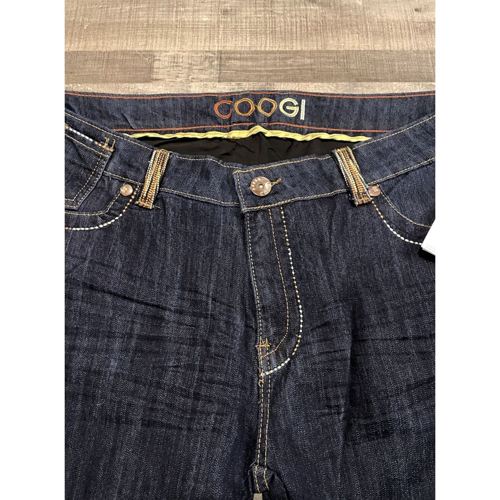 Coogi COOGI Jeans Skinny Hip Hop Embroidered Rainbow Colorful Spellout NWT Size 18 Women Blue 32x20 F200 Size 40" / US 18 - 5 Thumbnail