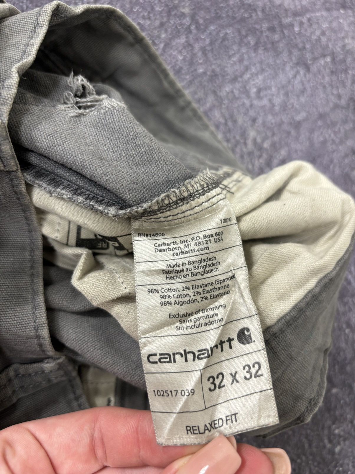 Carhartt Vintage Carhartt USA Gray Y2K Work Hype Pants Jeans Size US 32 / EU 48 - 16 Thumbnail