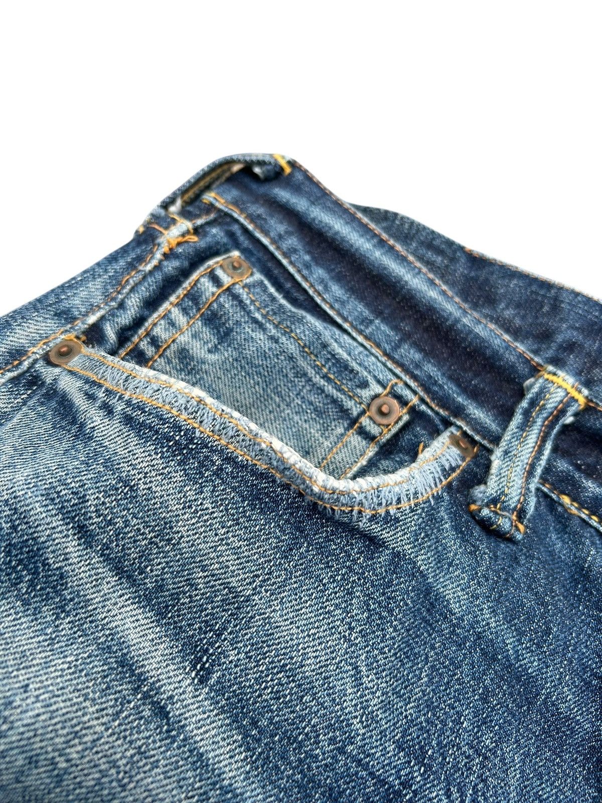 Evisu Vintage Evisu Selvedge Distressed Repair Denim Jeans Size US 33 - 8 Thumbnail