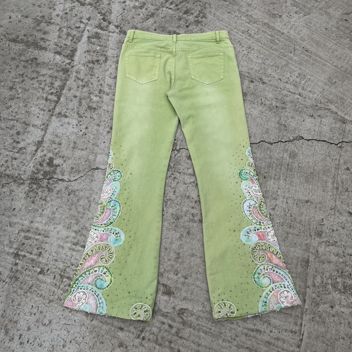 Italic VTG Custom Very Rare Italia Farfalla Rosso Paris Siz M Jeans Size 30" / US 8 / IT 44 - 9 Thumbnail