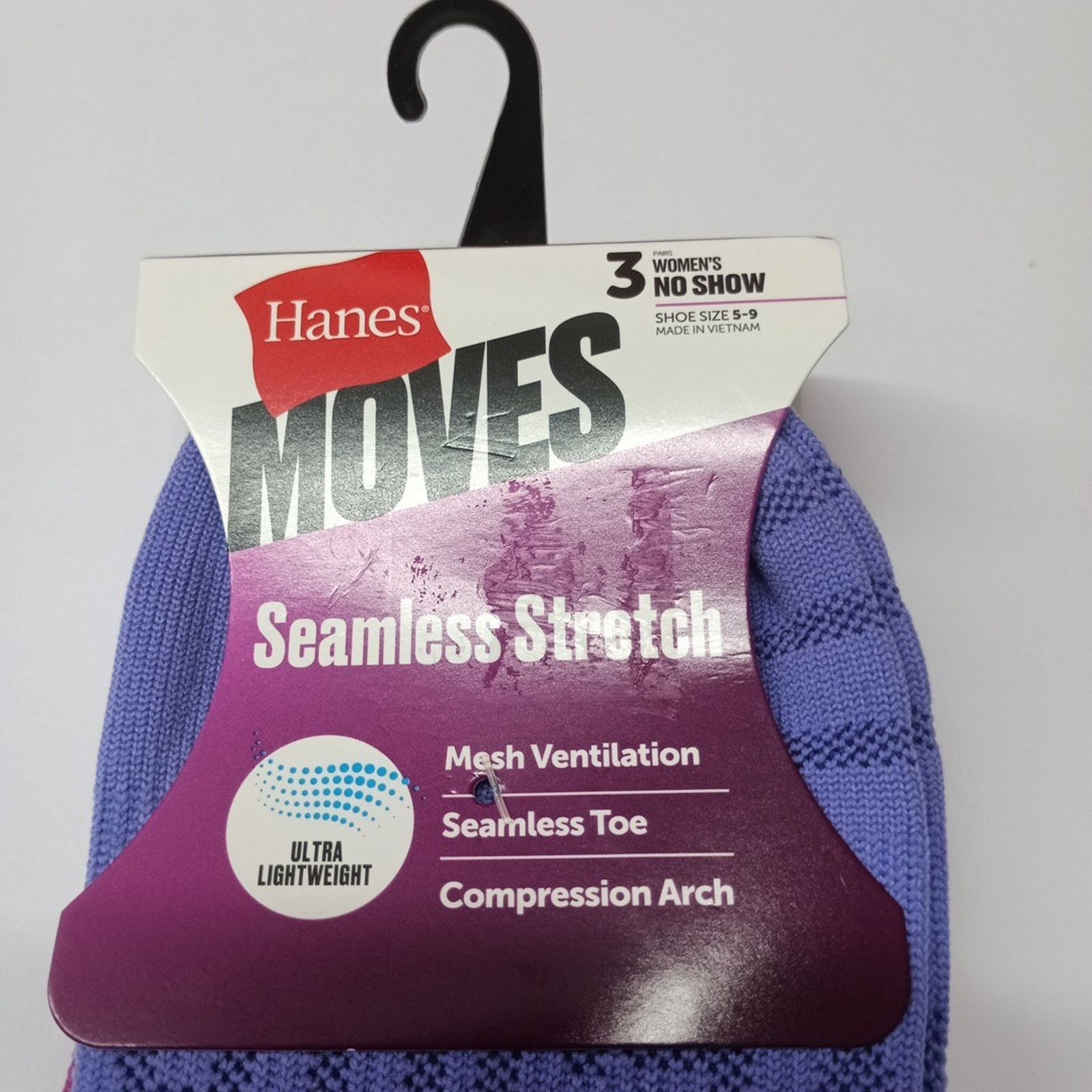 Hanes Hanes No Show Socks 6 Pairs Women Size 5-9 Assorted Seamless Size ONE SIZE - 4 Thumbnail