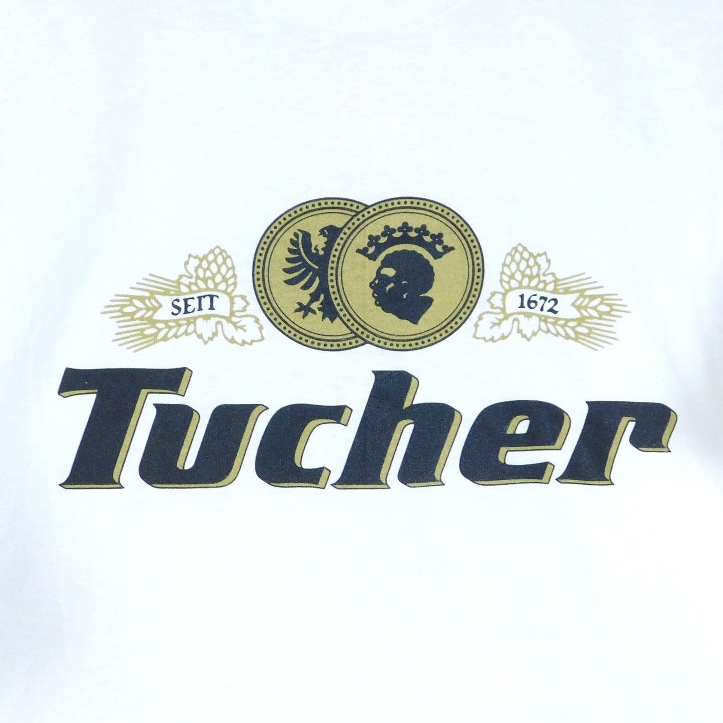Hanes Vintage 90s Tucher Brewery T Shirt Size XL German Beer White Size US XL / EU 56 / 4 - 4 Thumbnail