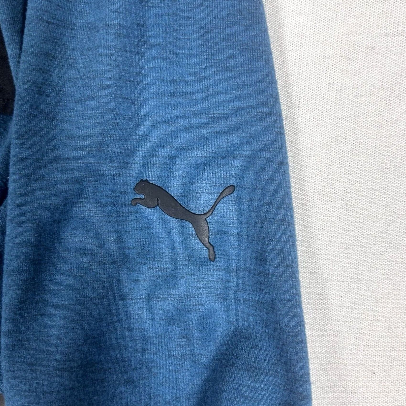 Puma Puma Mens 1/4 Zip Pullover Sweatshirt Blue Long Sleeve Shirt Gym Run Size M Size US M / EU 48-50 / 2 - 5 Thumbnail