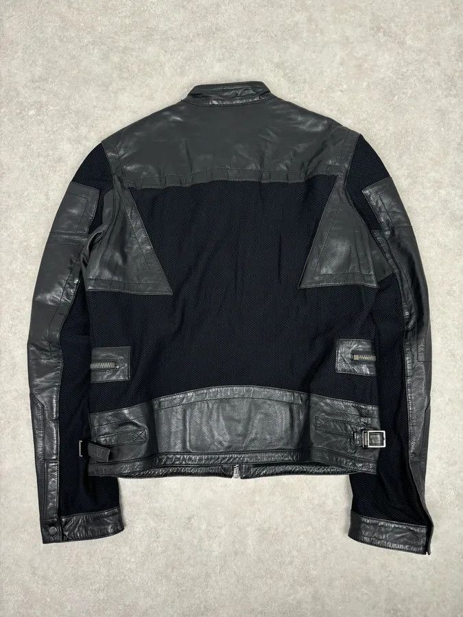 Dirk Bikkembergs AW2010 Bikkembergs Hybrid Black Leather Jacket Size US L / EU 52-54 / 3 - 6 Thumbnail