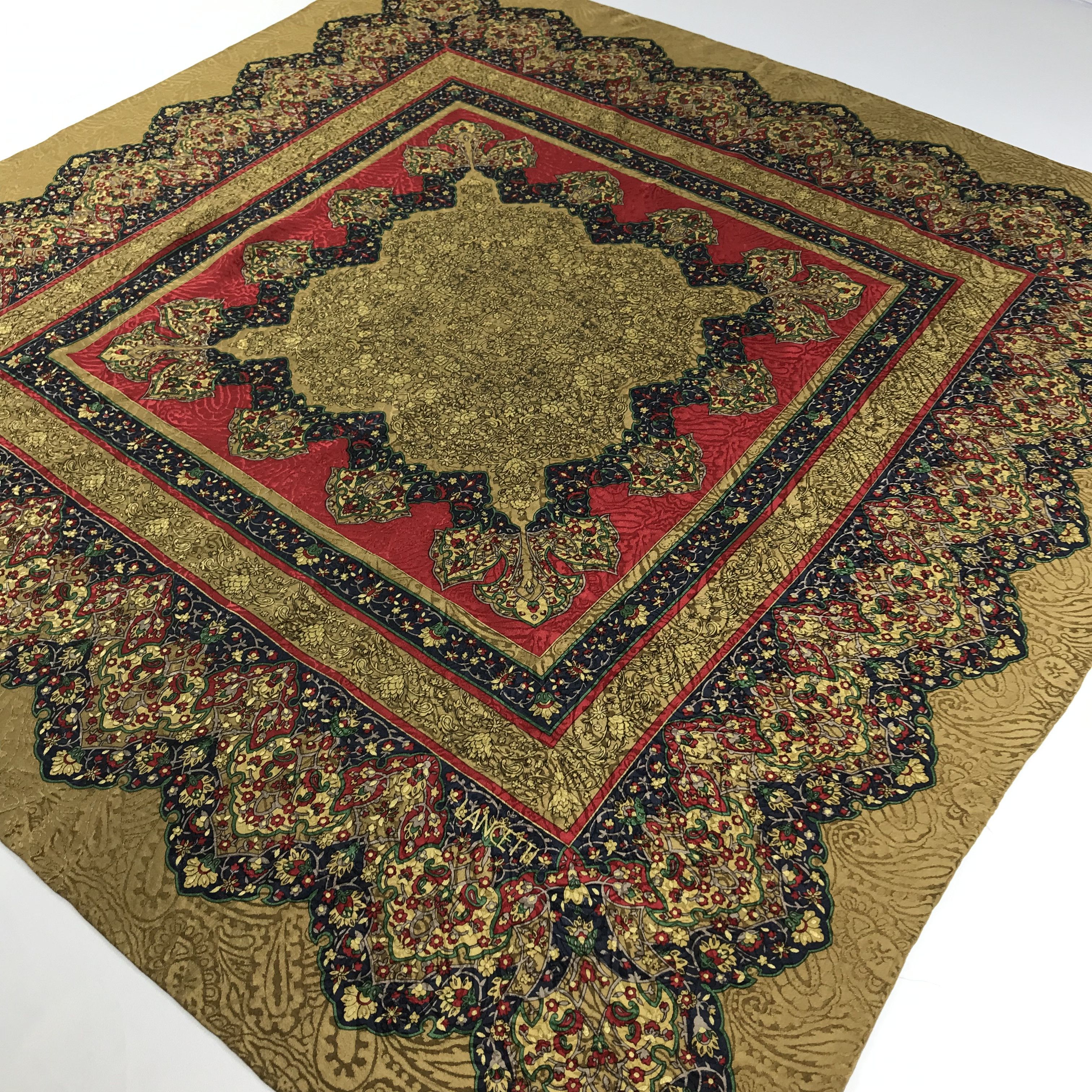 Lui di Lancetti Lancetti Luxury Floral Silk Scarf M193 Size ONE SIZE - 4 Thumbnail