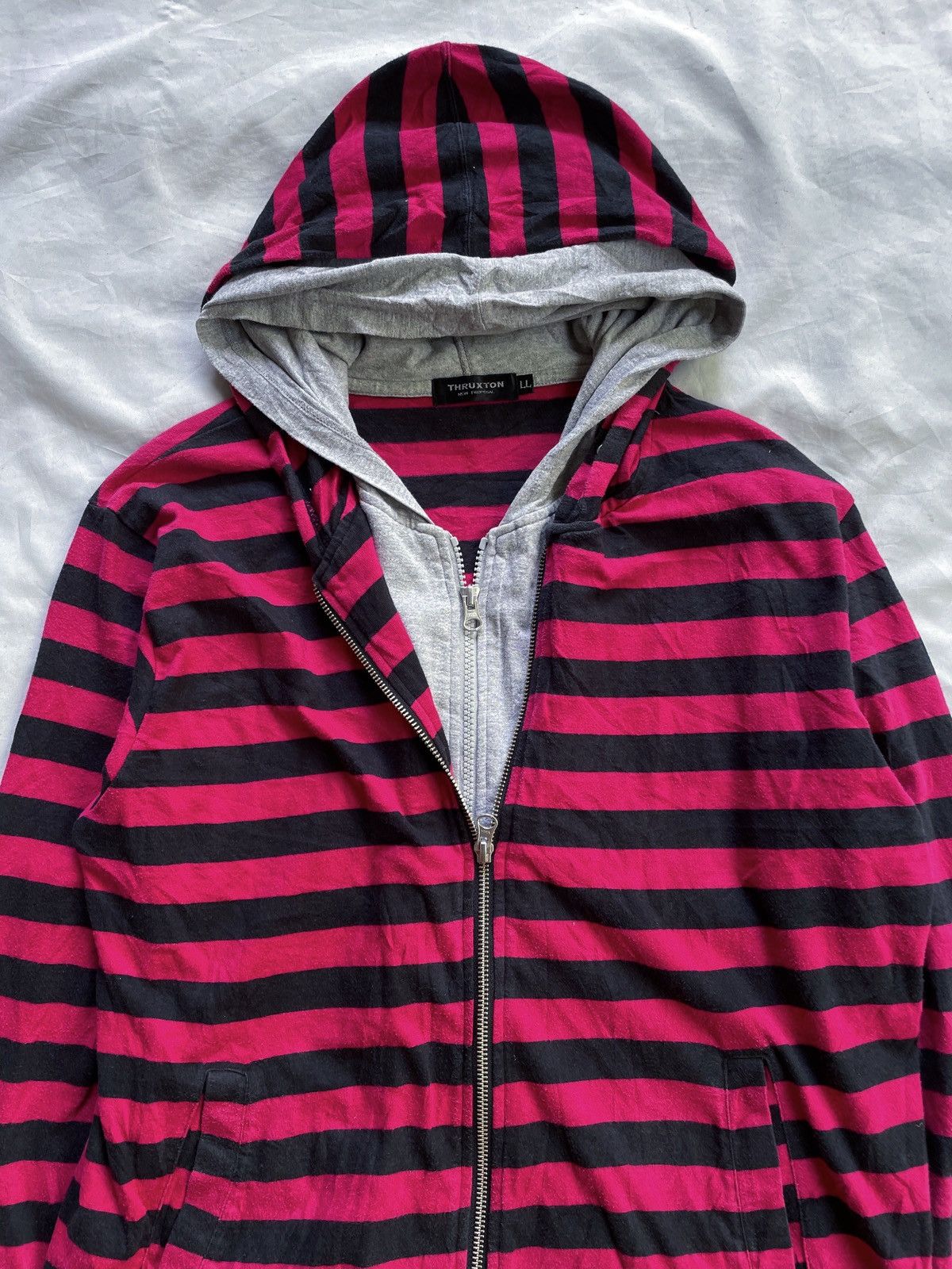 THRUXTON DOUBLE LAYER ZIP HOODIE ifsixwasnine L.G.B style