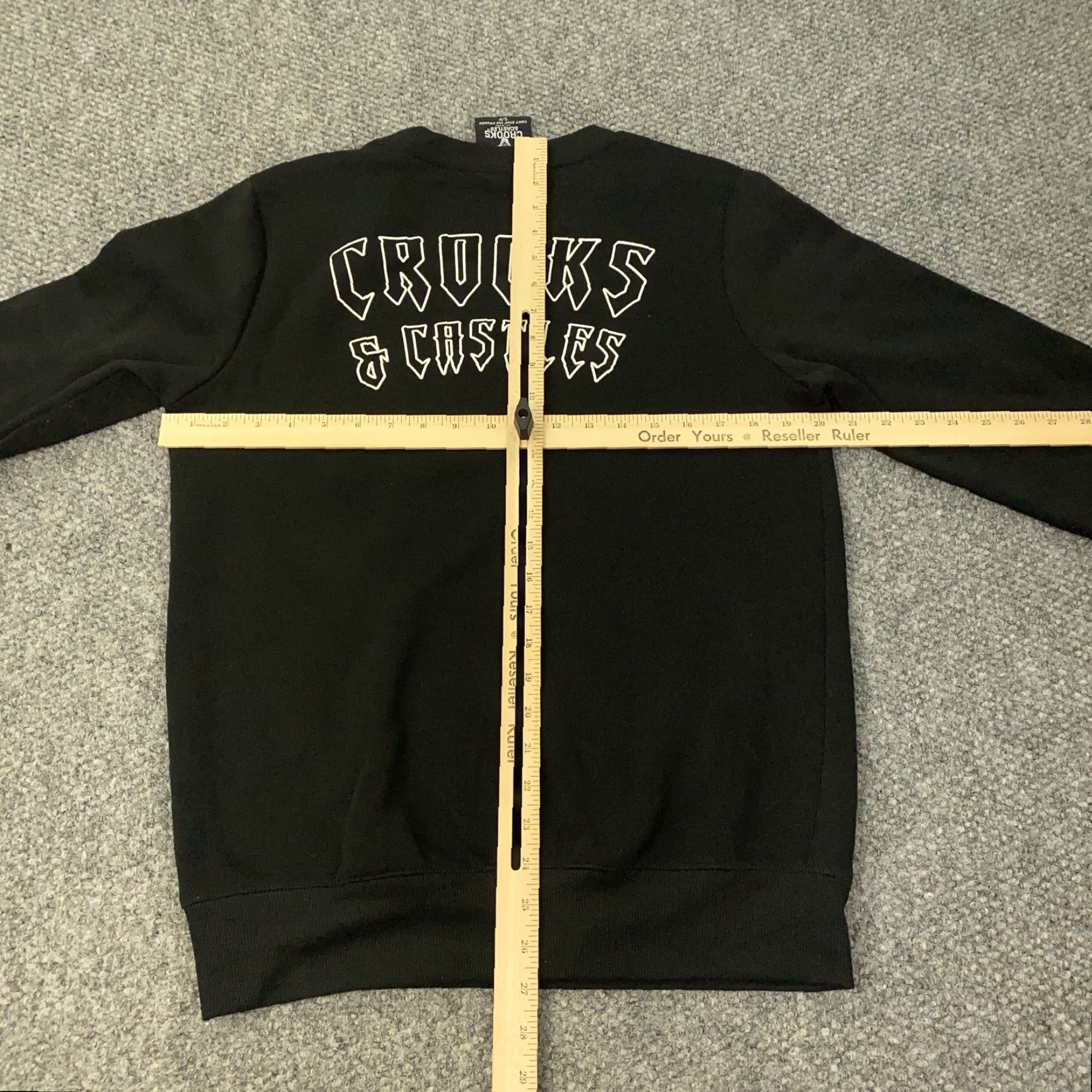 Crooks & Castles Crooks & Castles Sweatshirt Mens S Black Angel Bandana Money Crewneck Pullover Graphic Print Front Back Logo Size US S / EU 44-46 / 1 - 7 Thumbnail