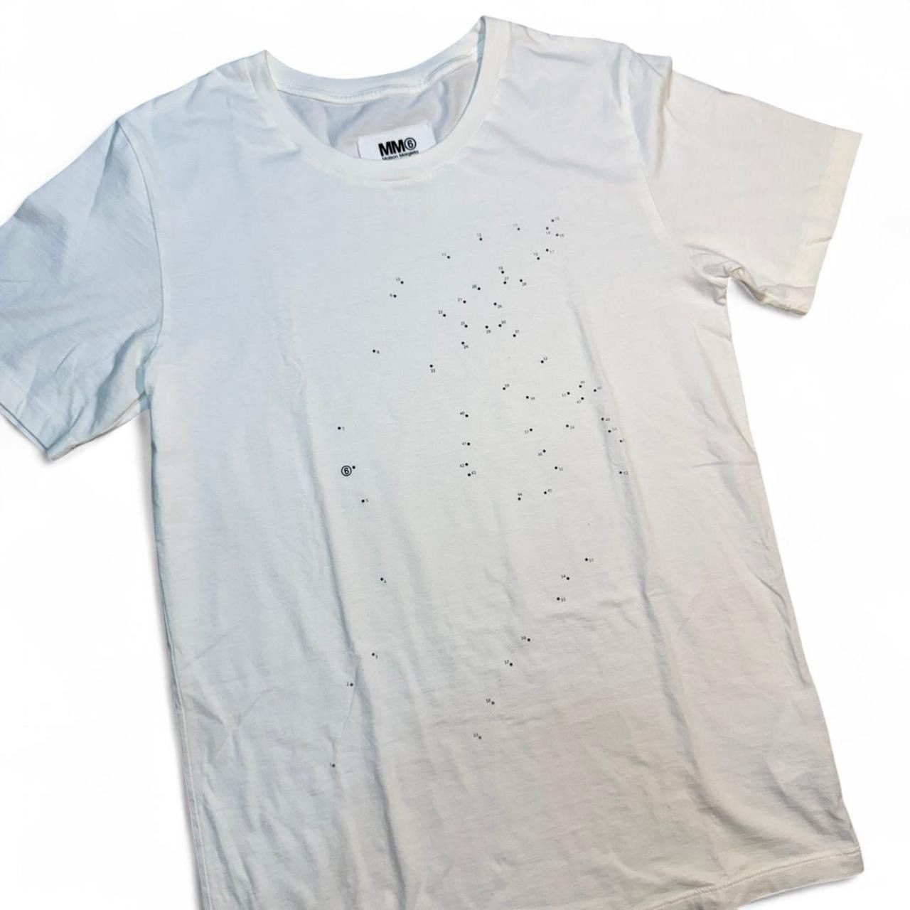Maison Margiela Maison Margiela MM6 Connect The Dots T-Shirt y2k White Tee Size US M / EU 48-50 / 2 - 2 Thumbnail