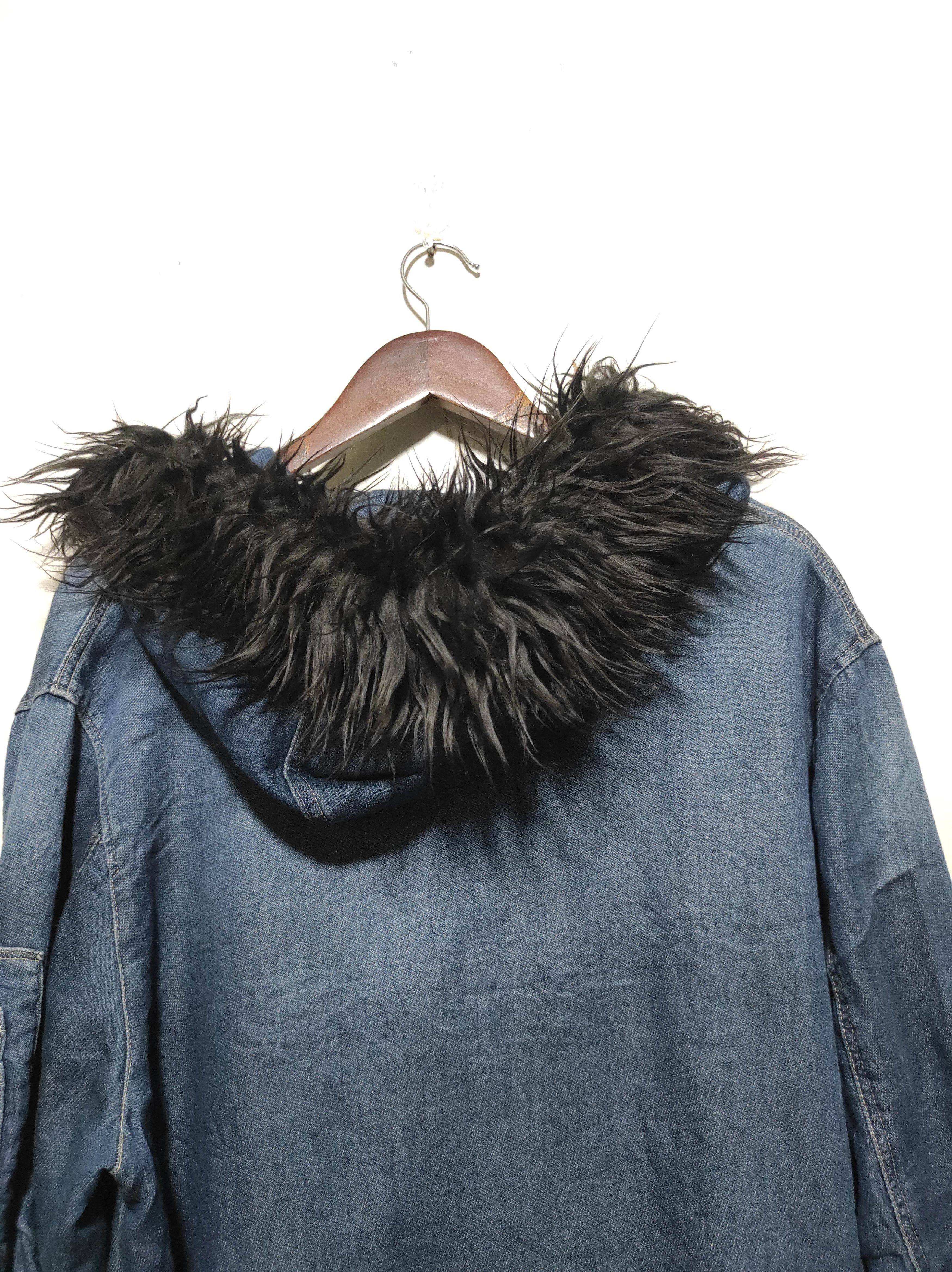 Japanese Brand Purple & Yellow Denim zip fur hoodie ifsix LGB style Size US L / EU 52-54 / 3 - 12 Thumbnail