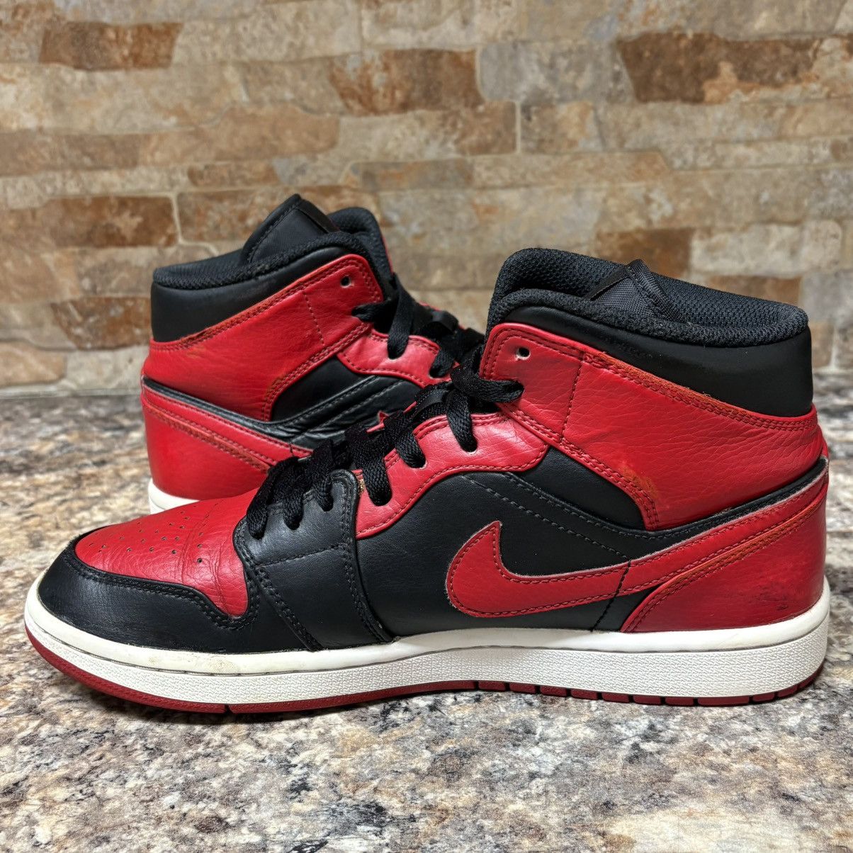 Jordan Brand Nike Air Jordan 1 Mid Banned Bred 2020 Size 8 Size US 8 / EU 41 - 7 Thumbnail