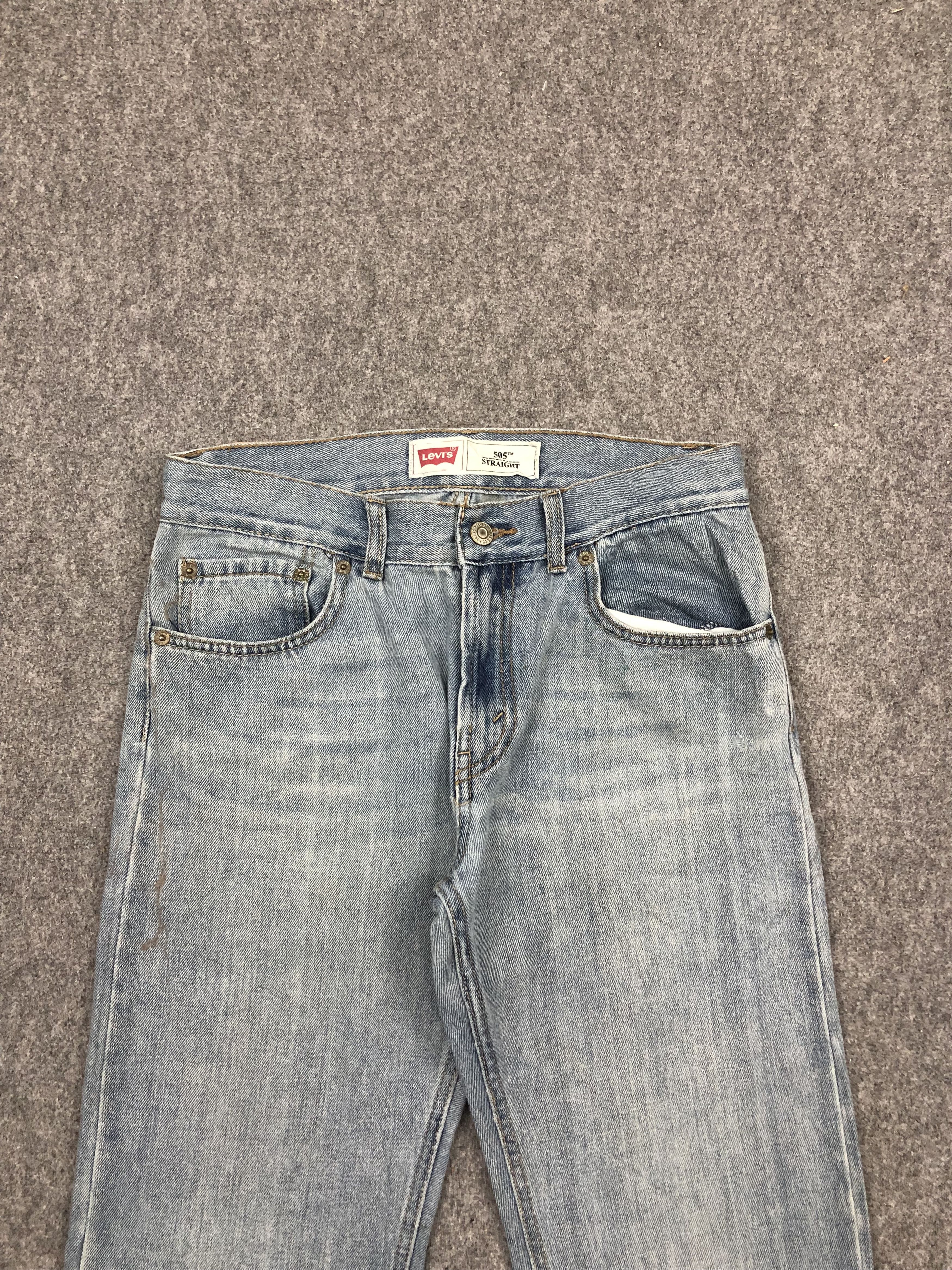 Levi's Vintage Levis 505 Light Wash Jeans DP1643 Size US 31 - 2 Thumbnail