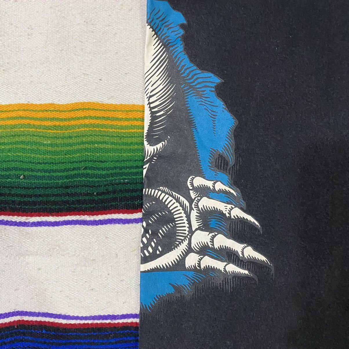 Powell Peralta × Vintage NATURALLY AGED POWELL PERALTA BONES SHIRT Size US XL / EU 56 / 4 - 6 Thumbnail