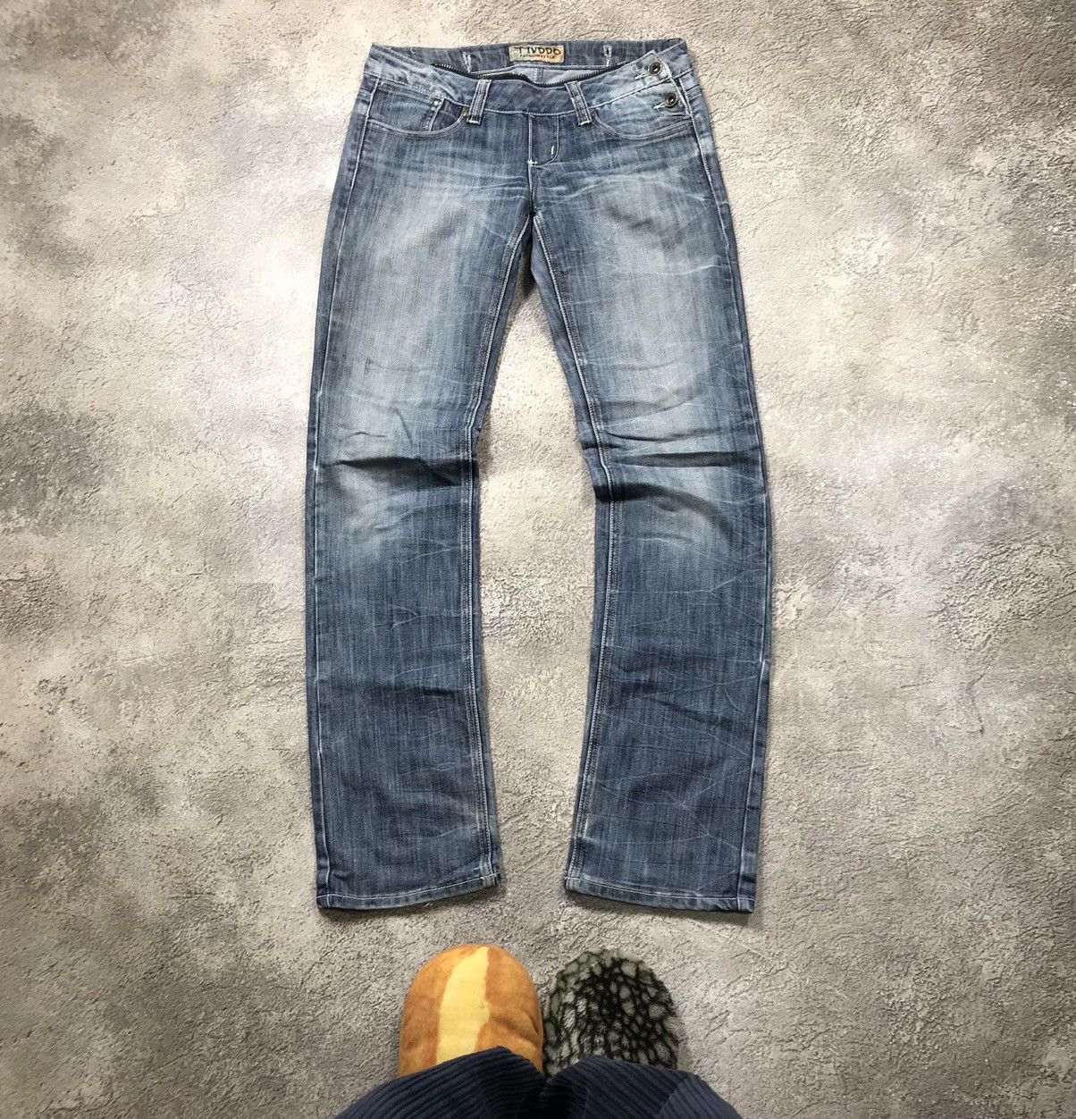 Vintage Vintage Y2K Distressed Flared Jeans Grunge Skate Baggy 31 Size 31" - 1 Thumbnail