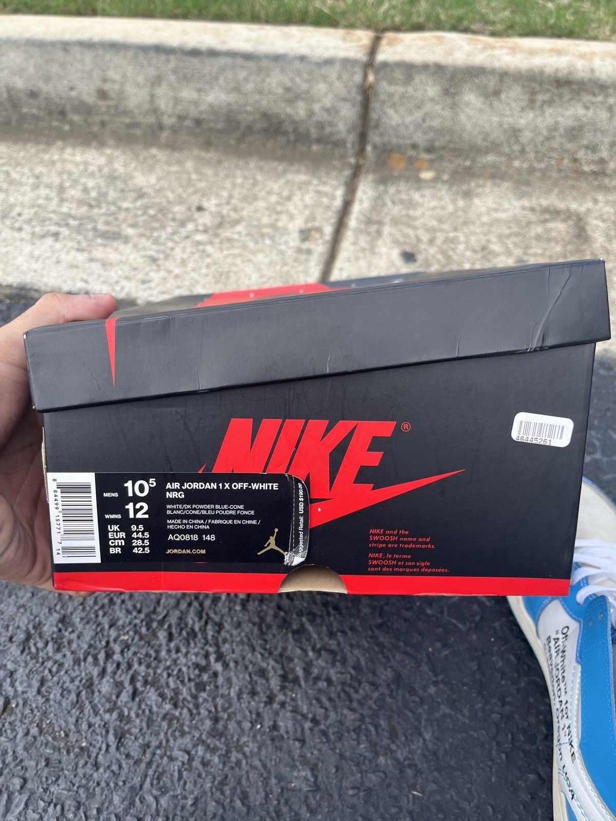 Jordan Brand × Off-White Jordan 1 off white unc Size US 10.5 / EU 43-44 - 7 Thumbnail