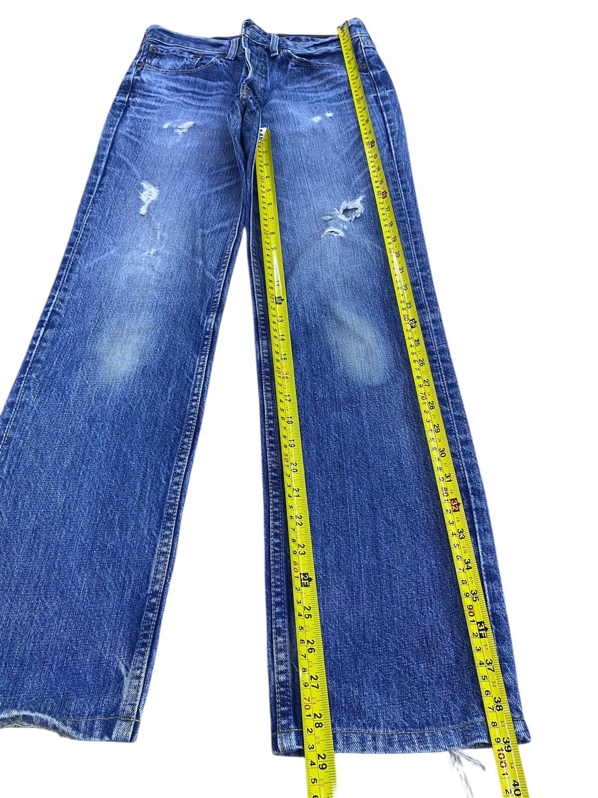 Levi's Levi’s Faded Blue Wash Style Ripped Jeans Size US 28 / EU 44 - 7 Thumbnail