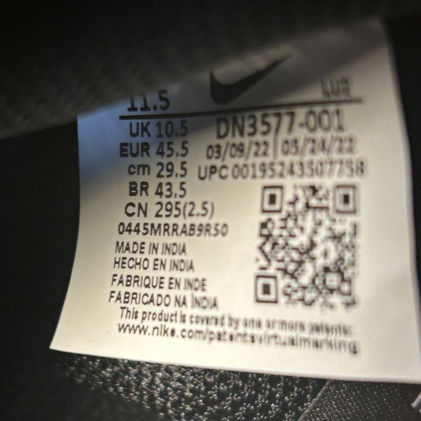 Nike Nike Court Vision Mid Next Nature Black/White Size 11.5 Size US 11.5 / EU 44-45 - 9 Thumbnail