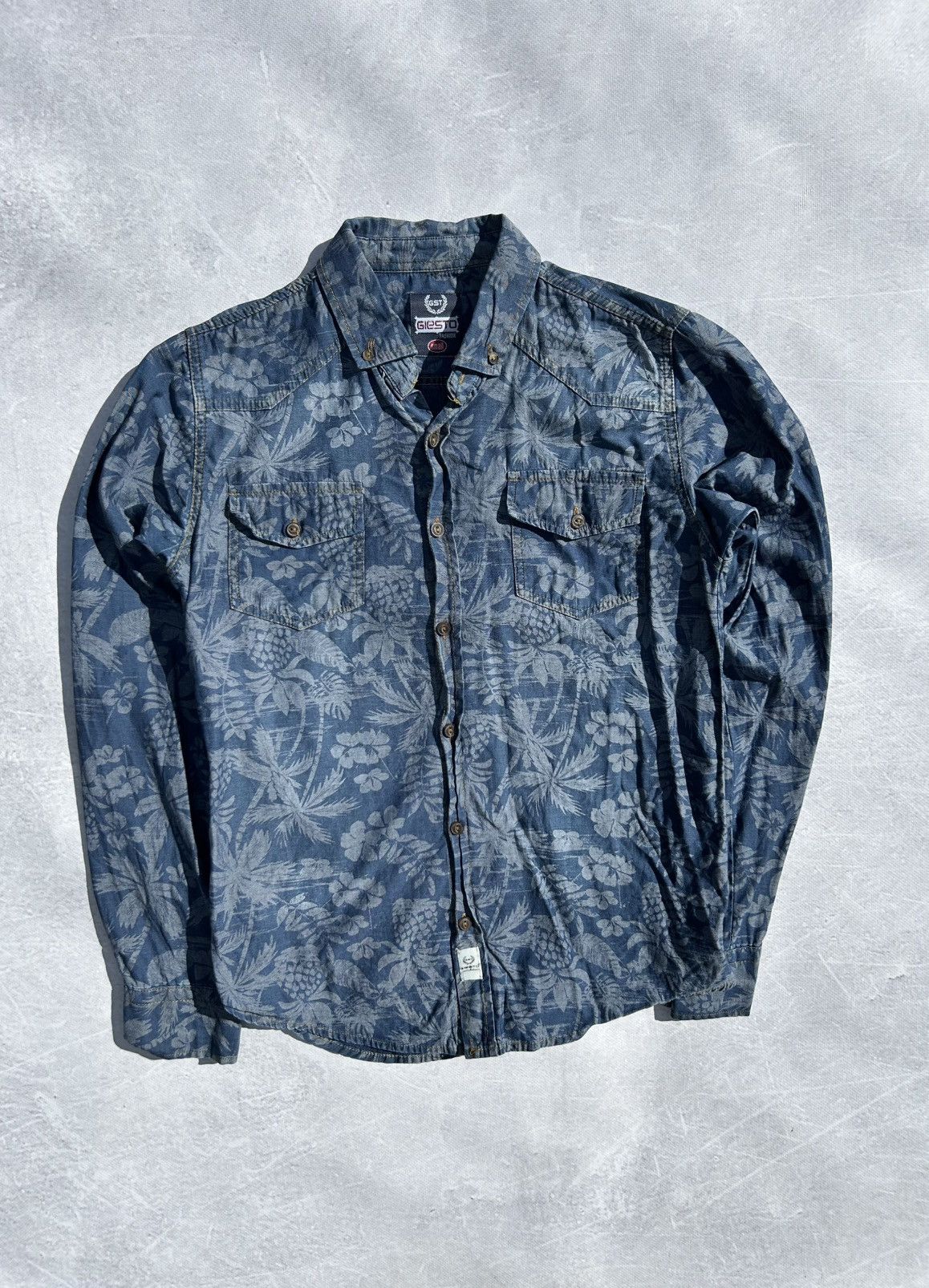 Other Giesto Fashion Shirt Palm Tree Print Design Old Money Size S Size US S / EU 44-46 / 1 - 1 Thumbnail
