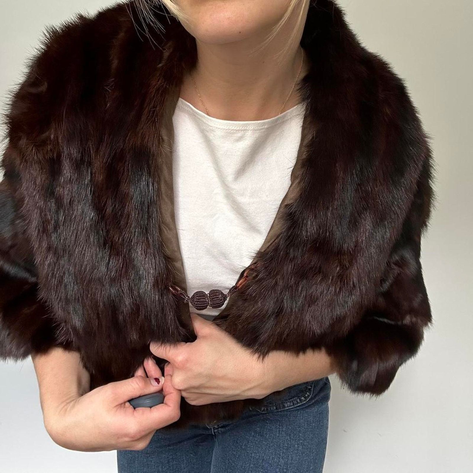 Other Vintage Fur Cape / Capelet (One Size) Size ONE SIZE - 2 Thumbnail