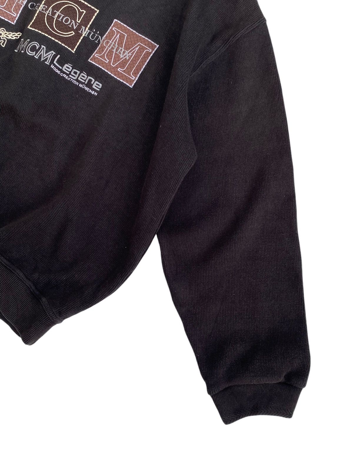 MCM Vtg MCM Legere Black Sweatshirt Size US XL / EU 56 / 4 - 5 Thumbnail