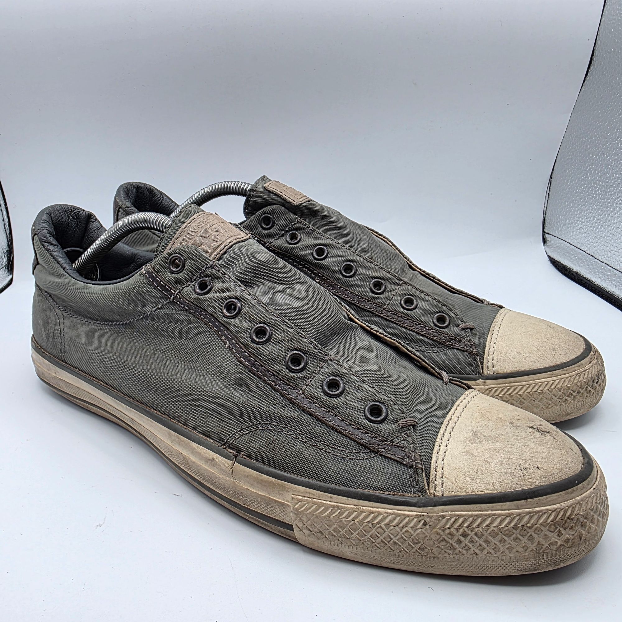 Converse × John Varvatos Converse x John Varvatos Mens Size 11 Nickel Gray Shoes Casu Size US 11 / EU 44 - 1 Thumbnail